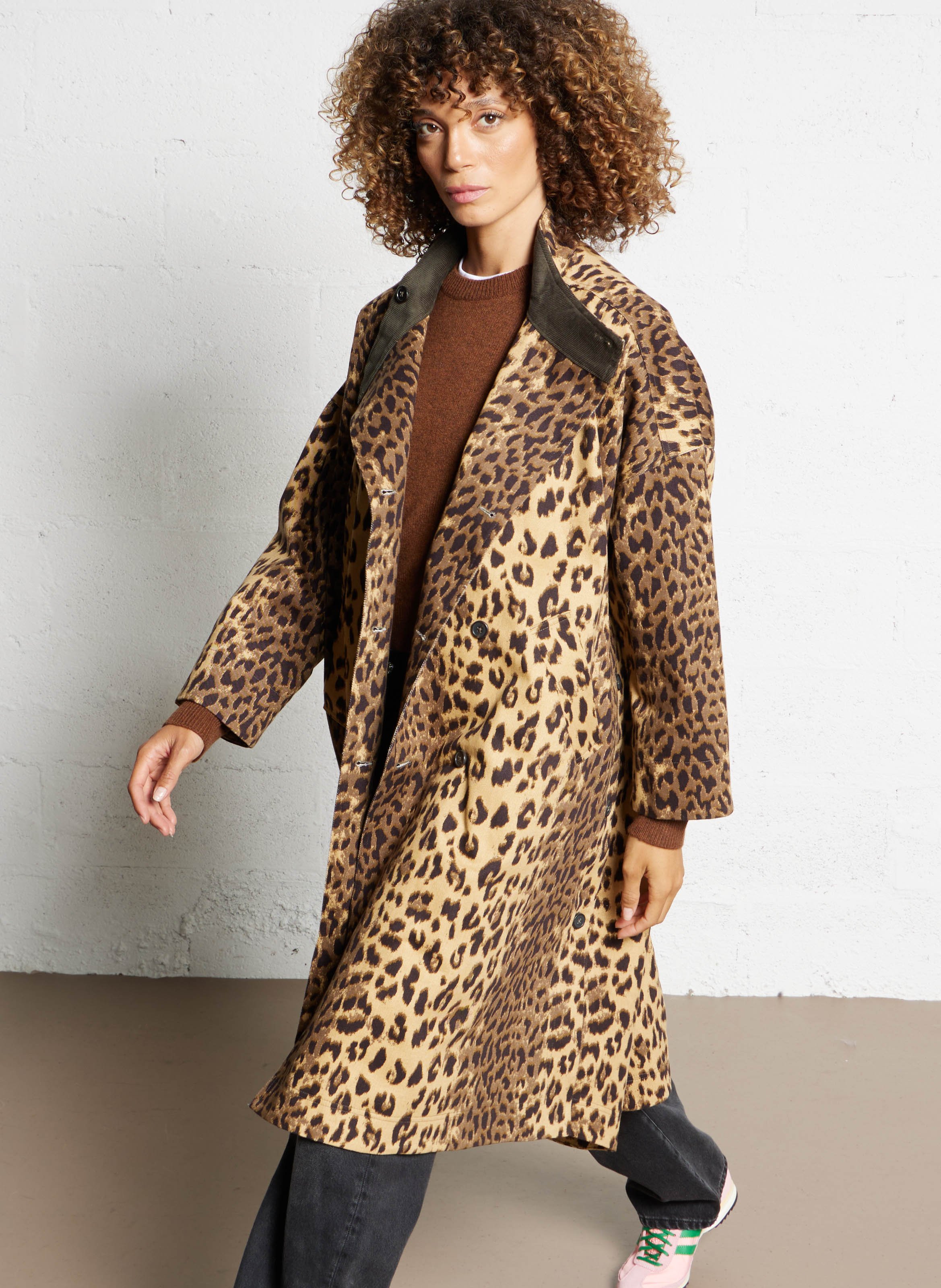 Jas met opstaande kraag luipaardprint BELLEROSE Veelkleurig