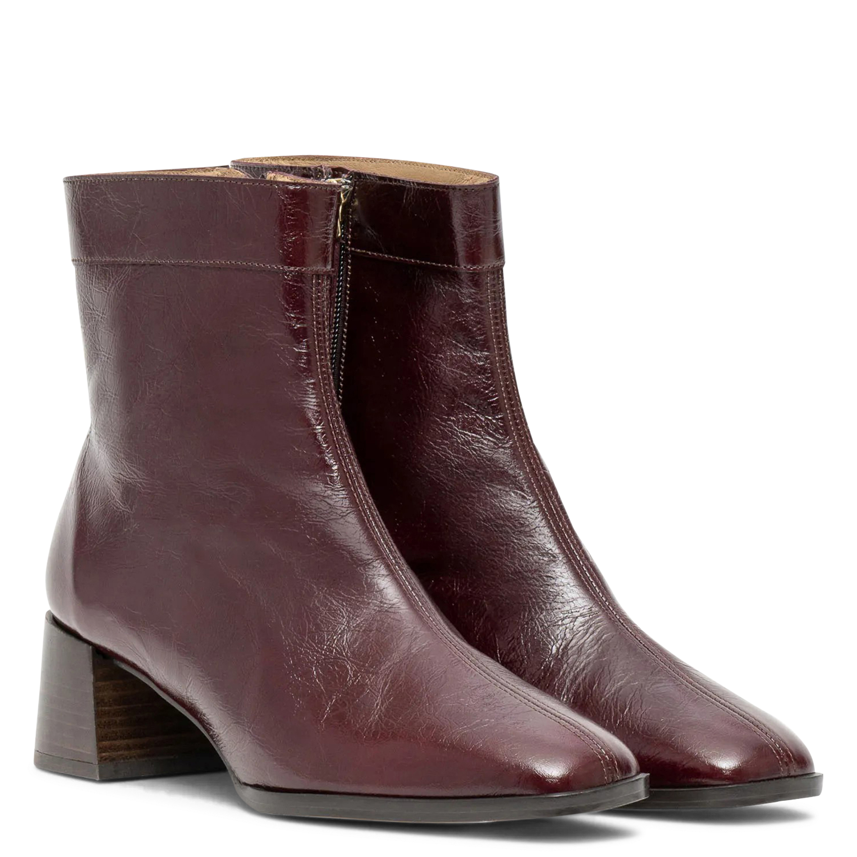 Graham patent leather ankle boots BOCAGE Brown
