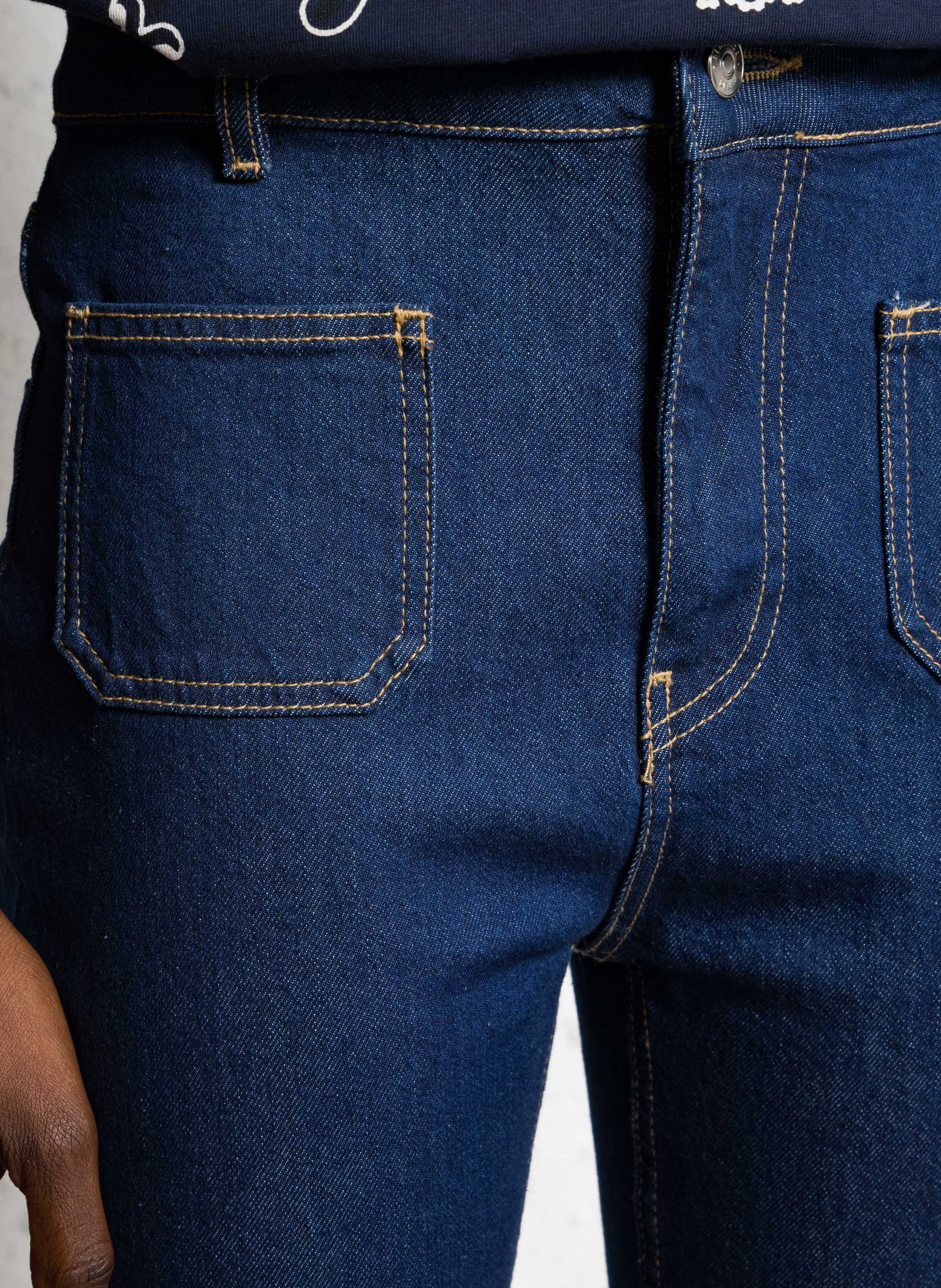 Charlotte - Flared Jeans aus Baumwolle BERENICE Blau