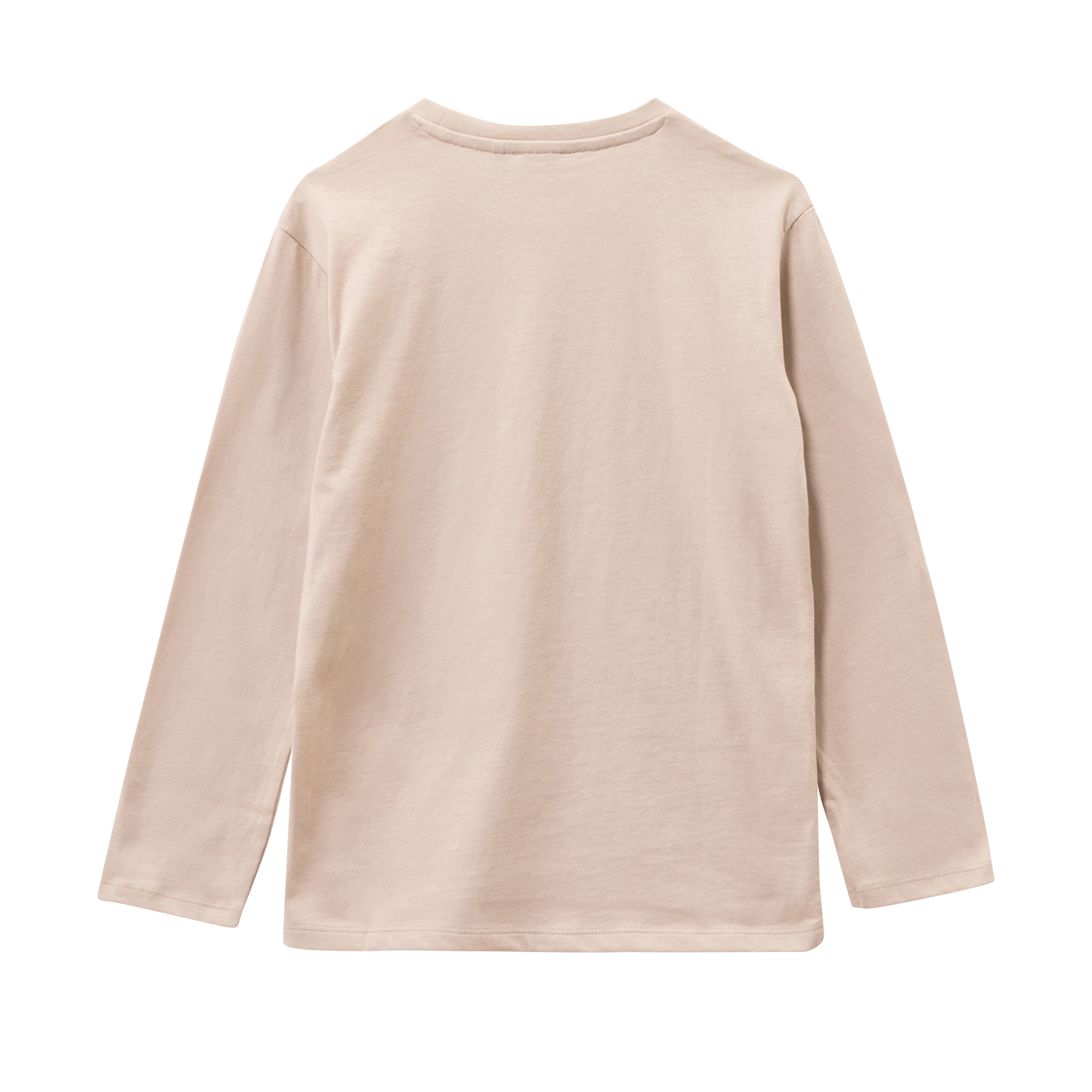 Gerade geschnittenes Rundhals-T-Shirt aus Baumwolle IKKS JUNIOR Beige