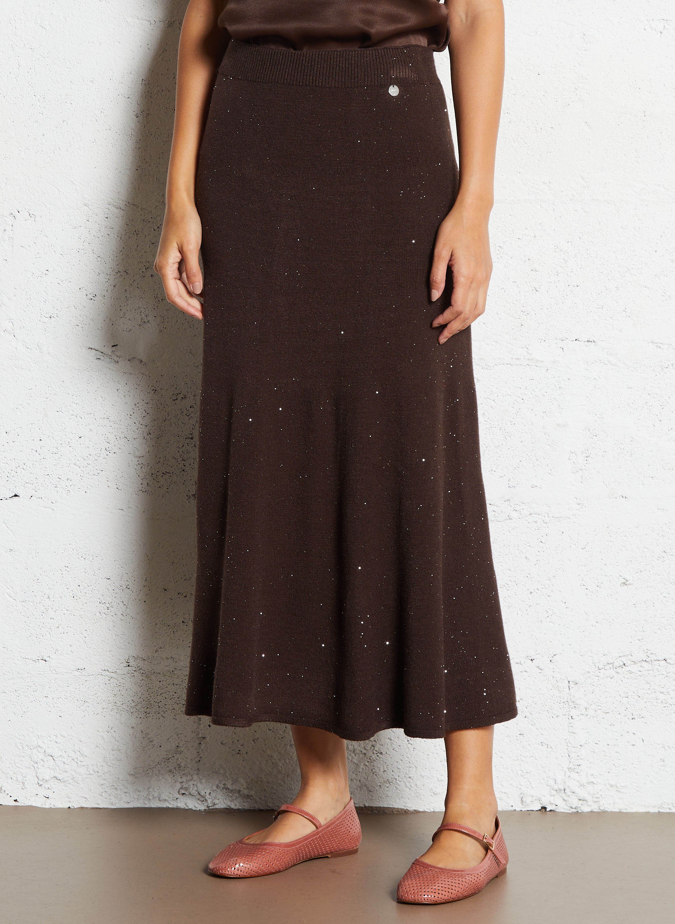 Long cotton wrap skirt Biscuit Margaux lonnberg - Women ALBA