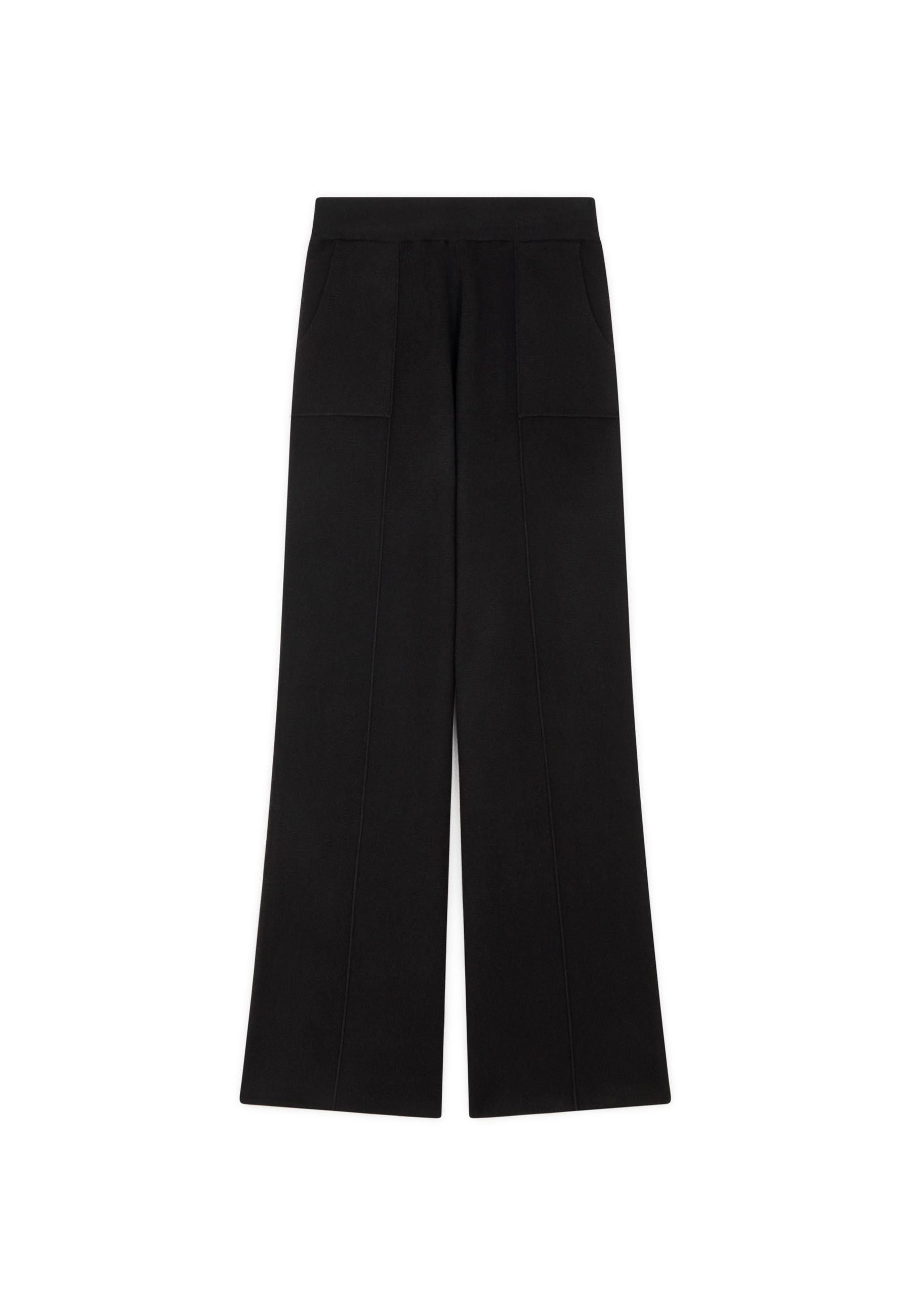 Wide-leg knit pants RODIER Black
