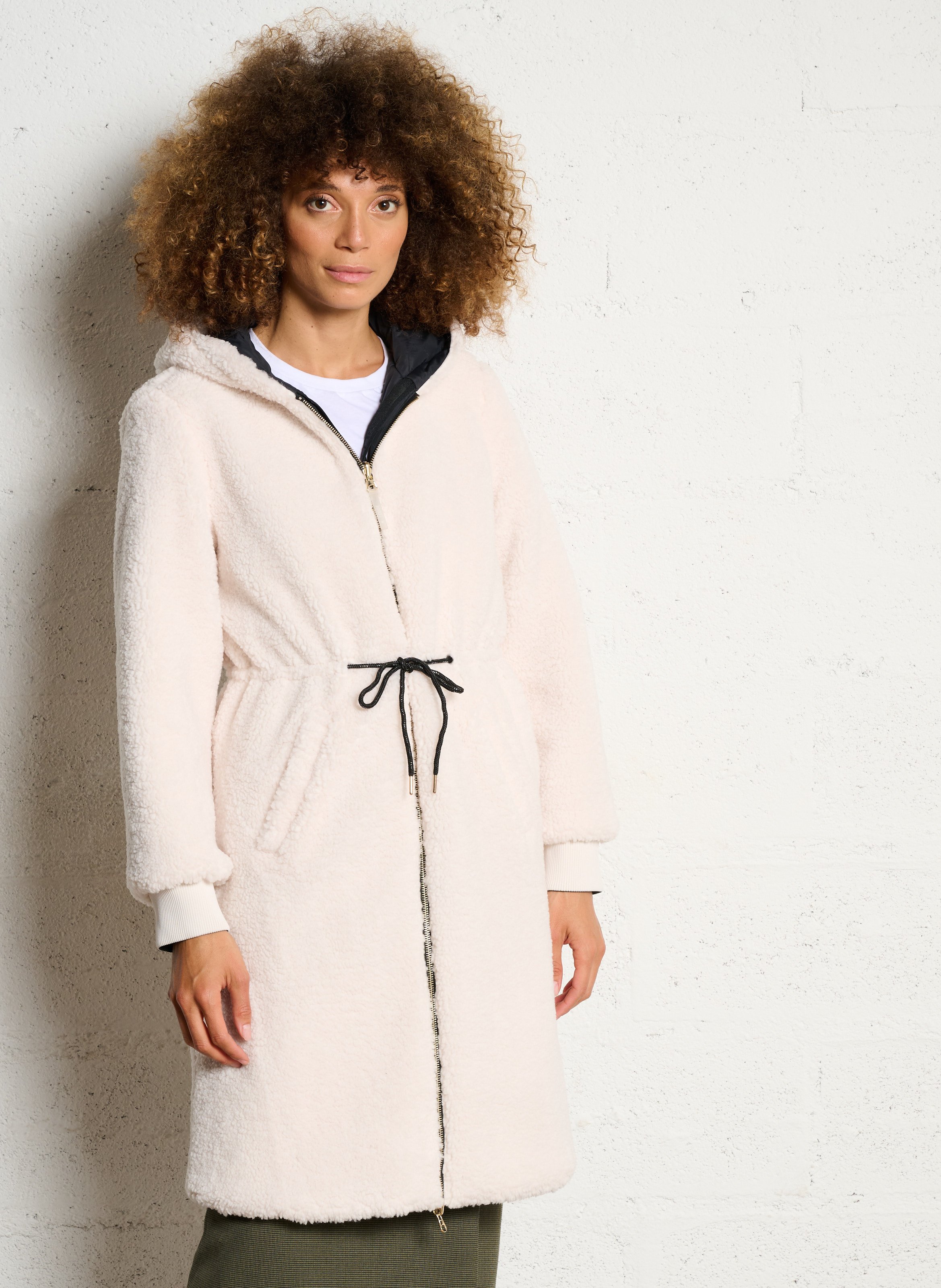 Reversible parka with hood I CODE Black