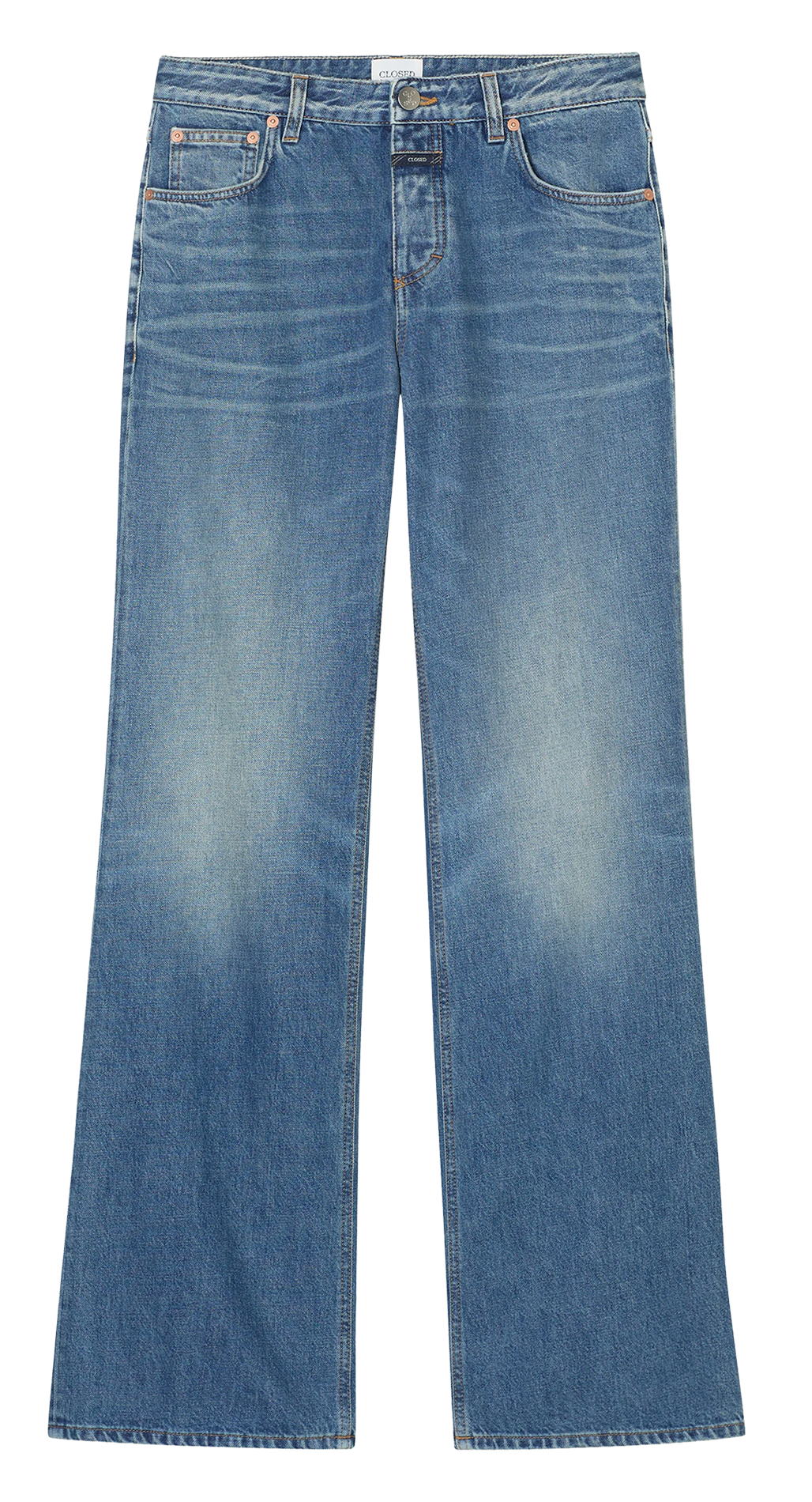 Cotton flared jeans CLOSED Blue