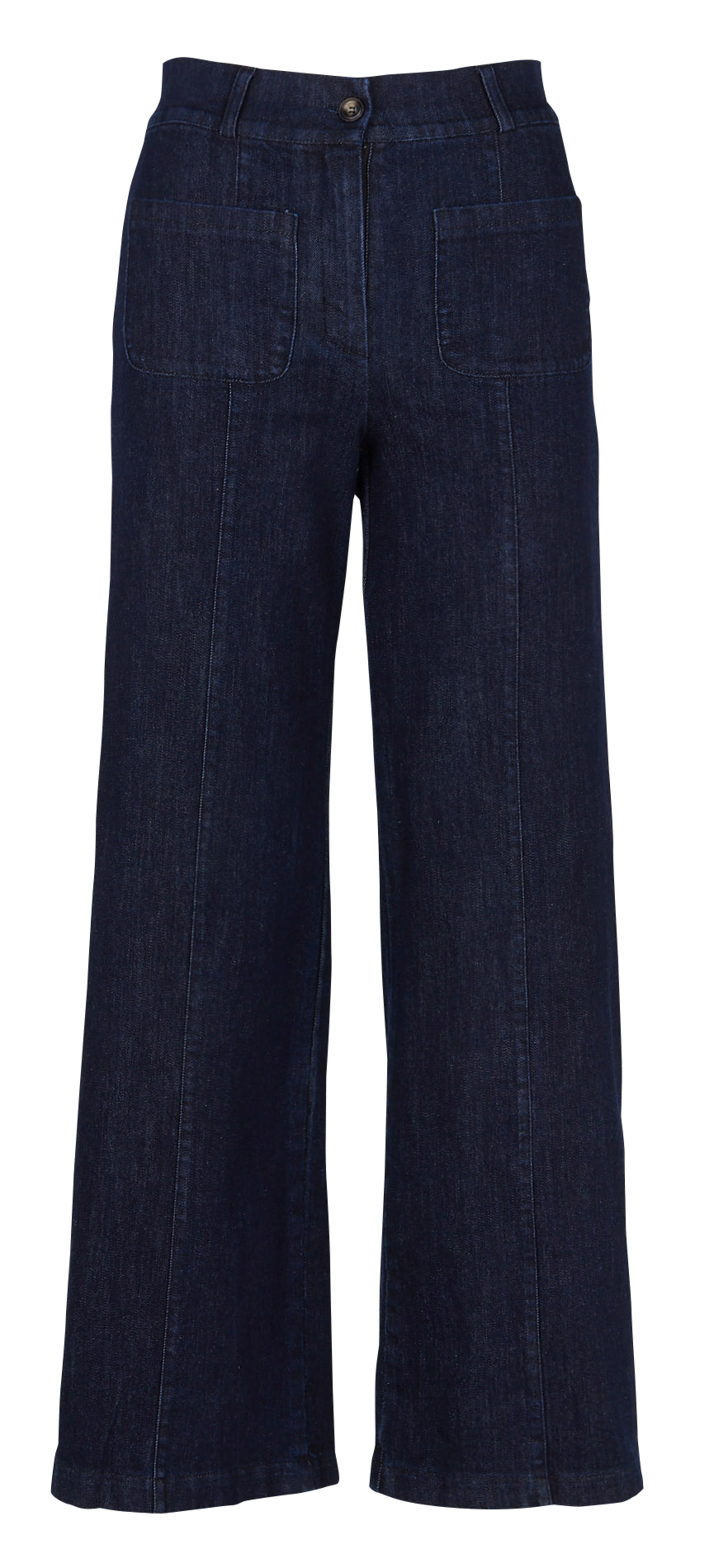 Bootcut-jeans met uitlopende pijpen | katoenblend  Dark brut