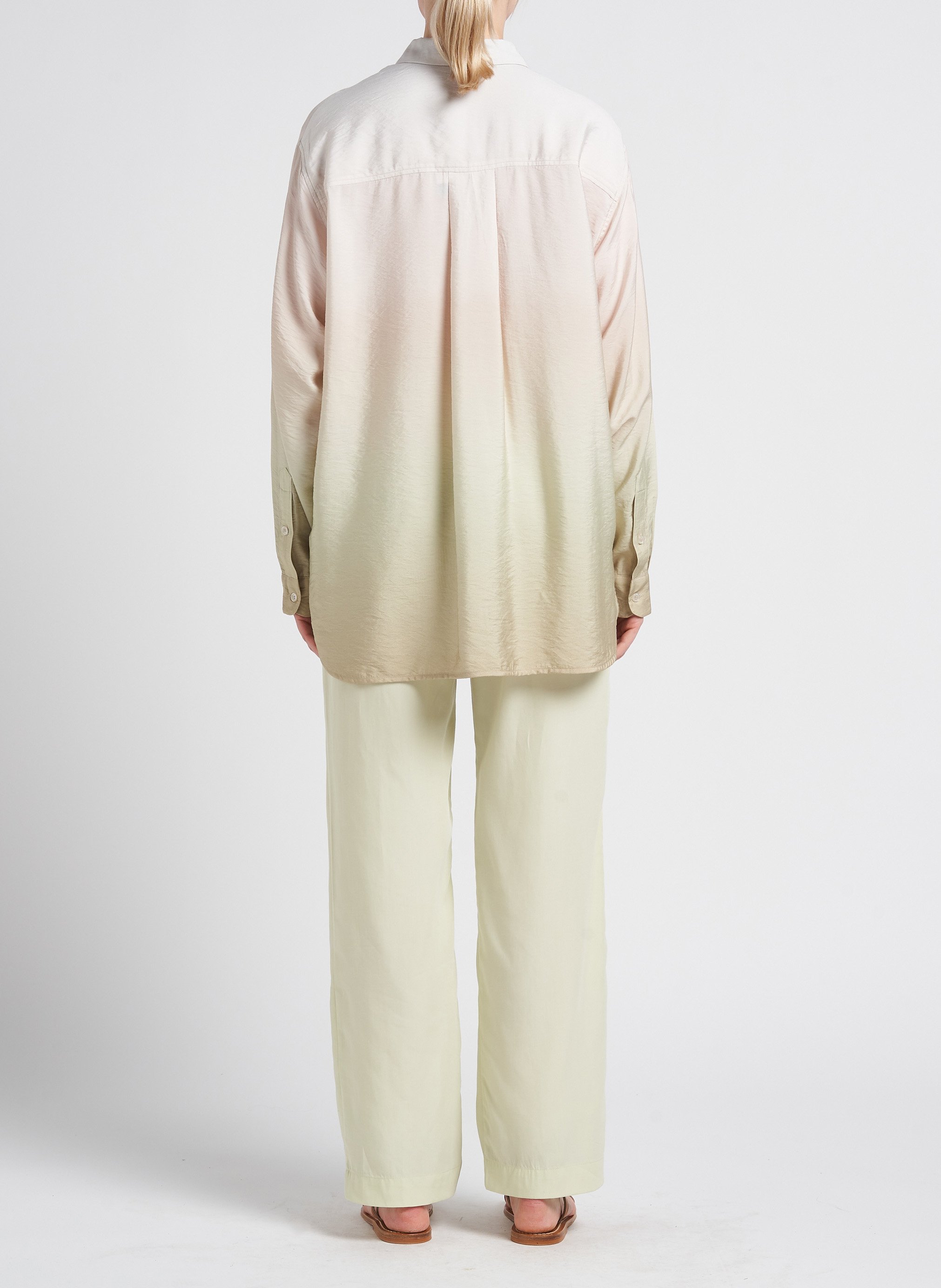 Chemise col classique imprimé tie and dye SAMSOE SAMSOE Beige