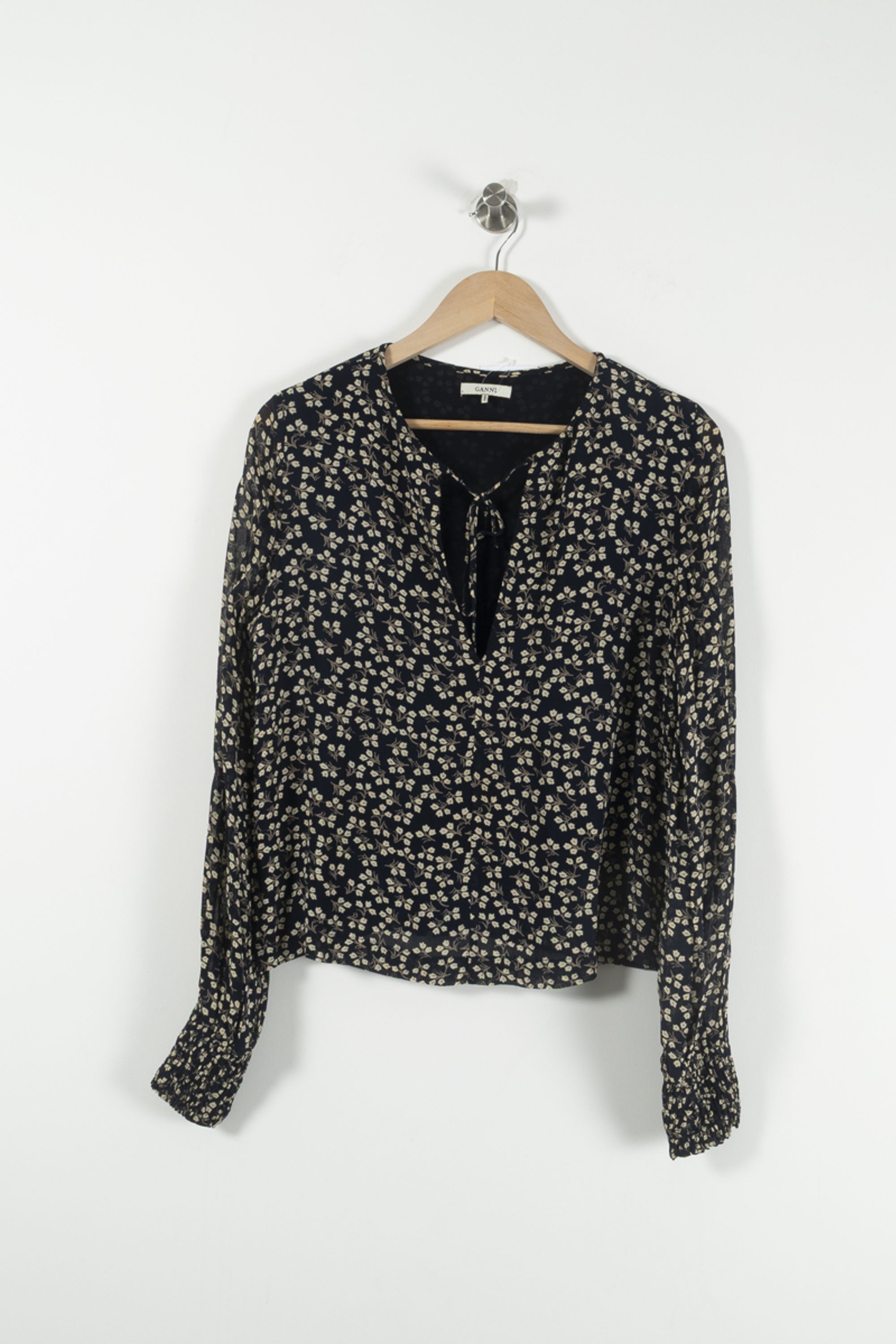 Blouse GANNI - Seconde Main Blue