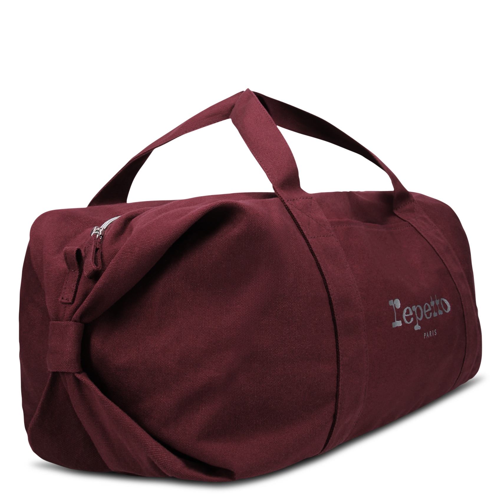 Plain round sports bag REPETTO Red