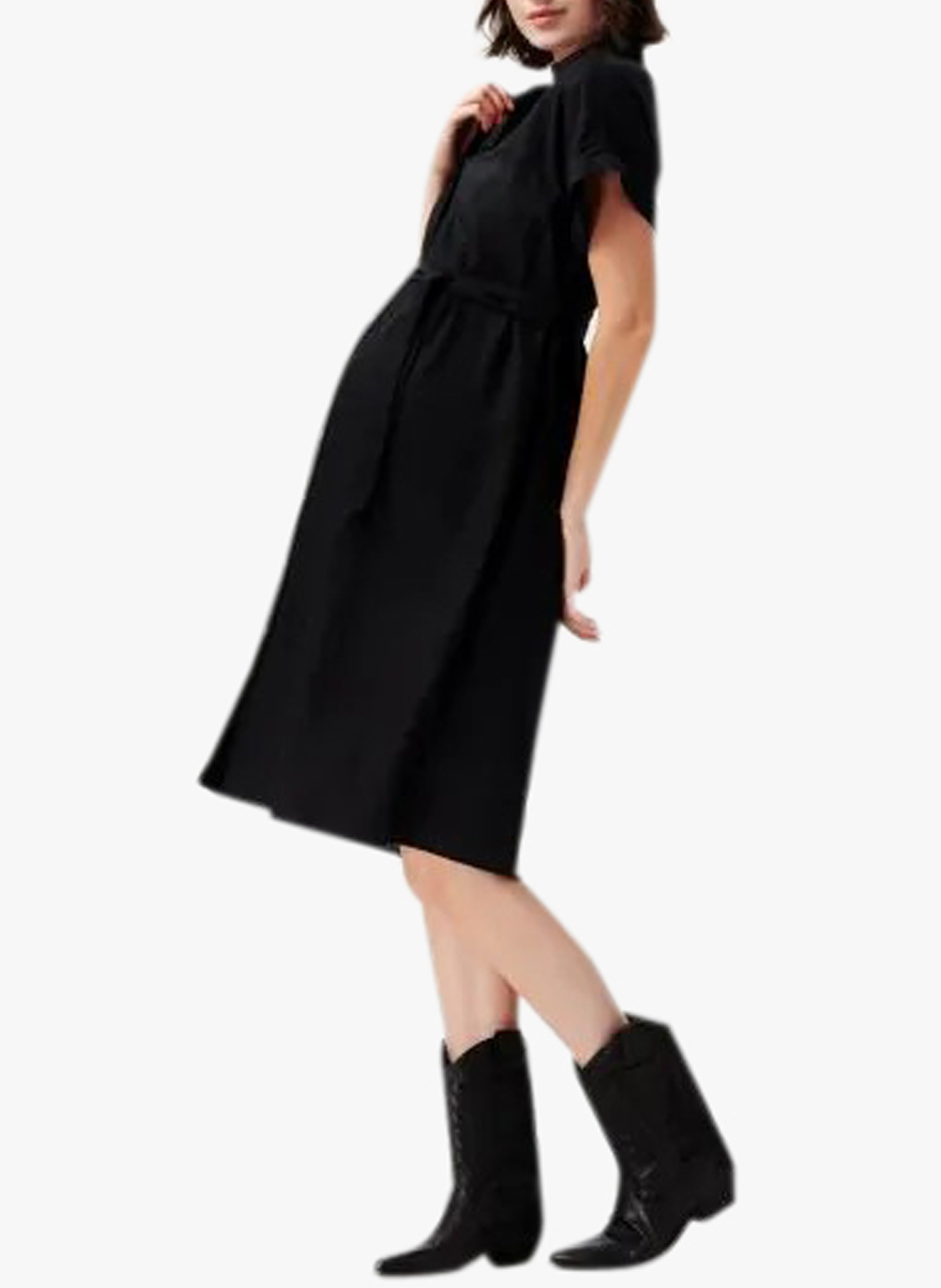 Robe midi d'allaitement  SUPERMOM Noir