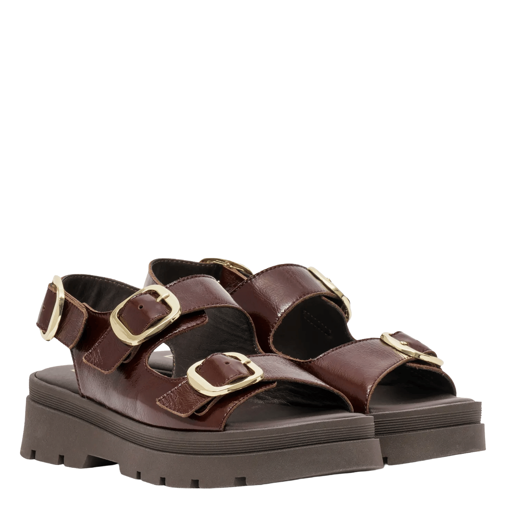 Fabia leather wedge sandals BOCAGE