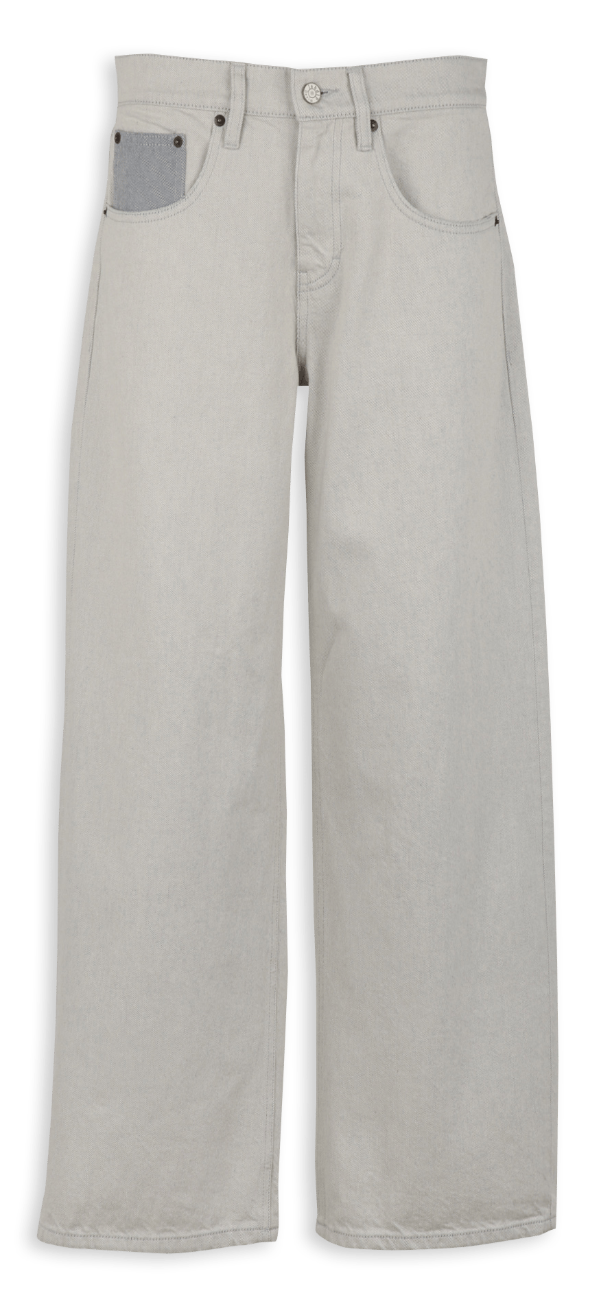 Jean large en coton LAB DIP Beige