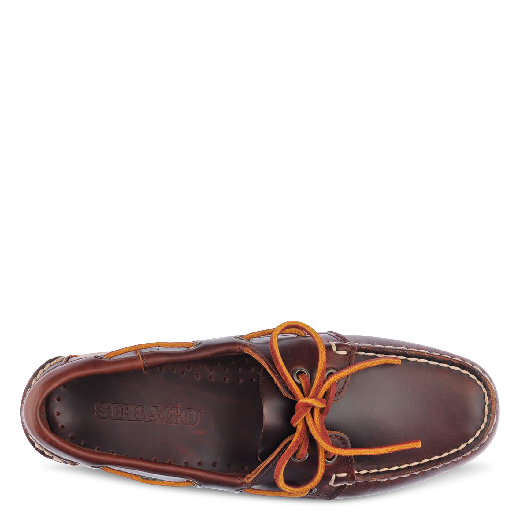 Bootsschuhe mit Schnürsenkeln aus Leder SEBAGO Braun