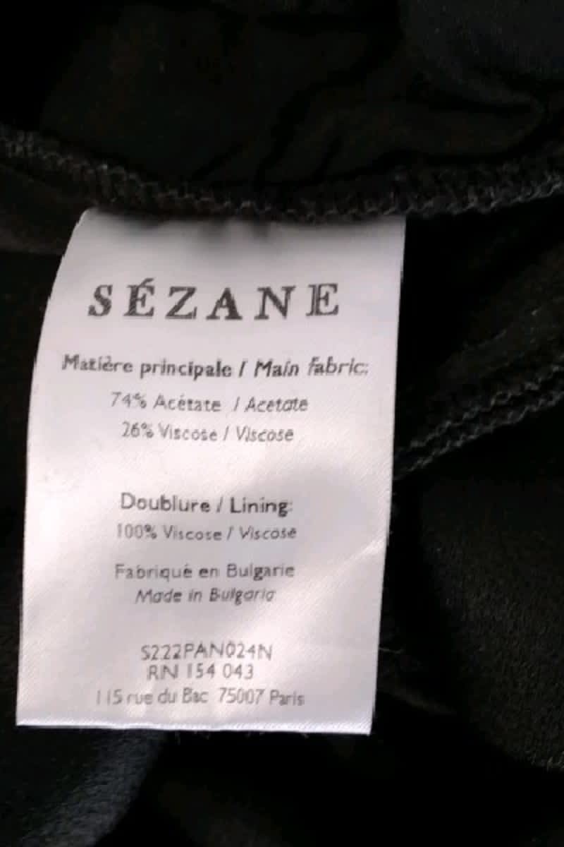 Carrot trousers SEZANE - Seconde main Black