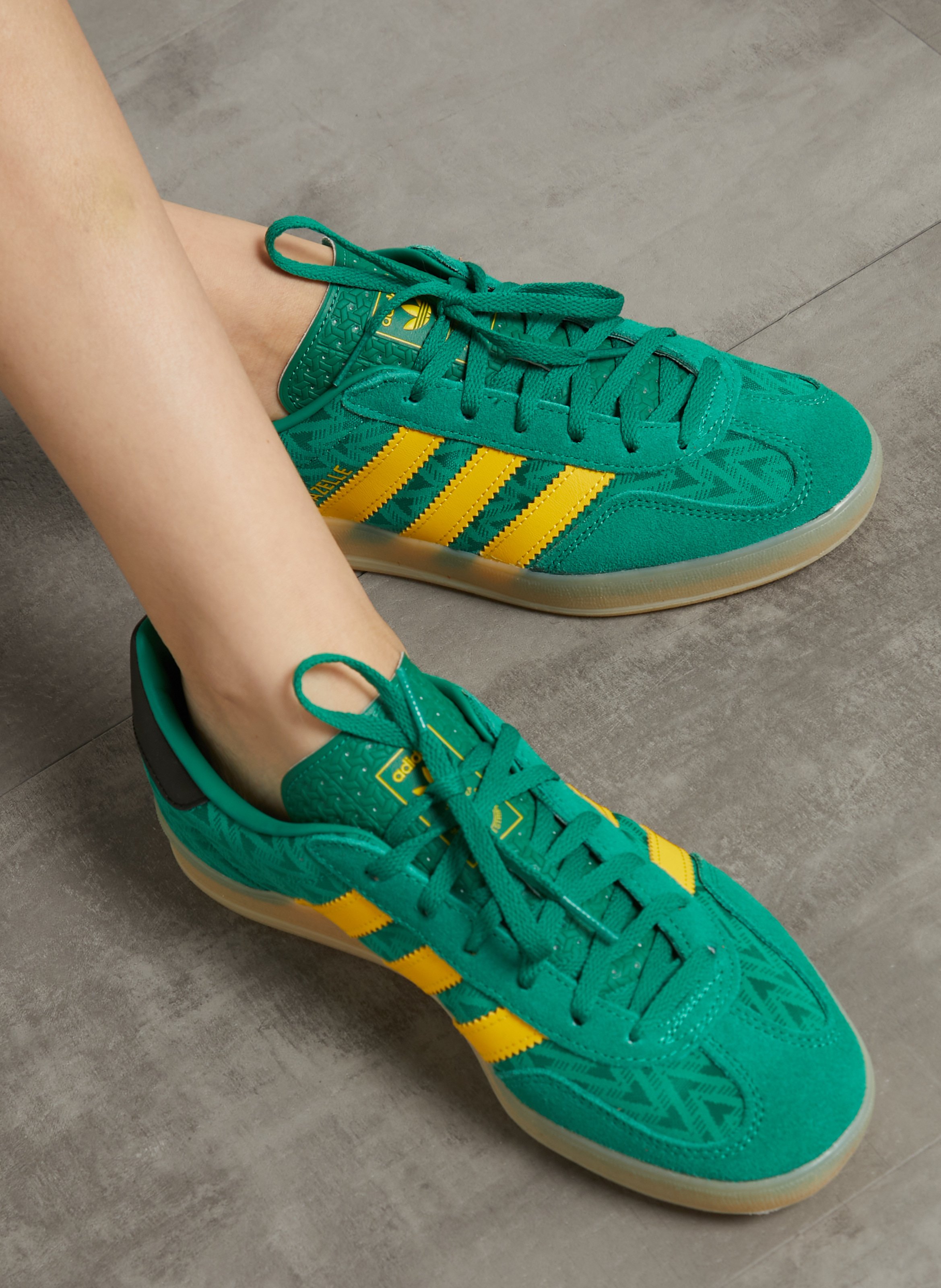 Canvas low-top sneakers ADIDAS Green