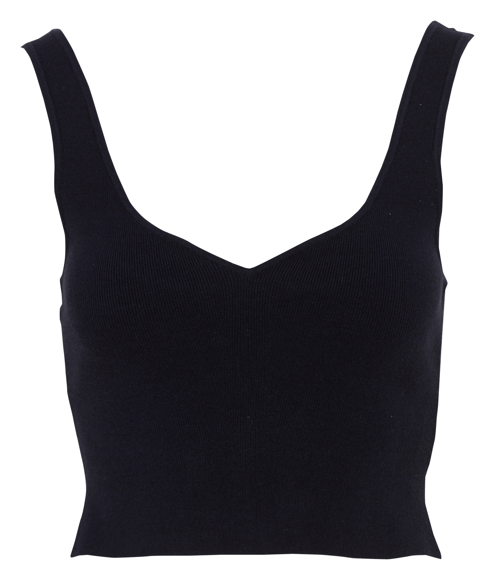 Aansluitende top met V-hals van katoenmix KOOKAI Blauw