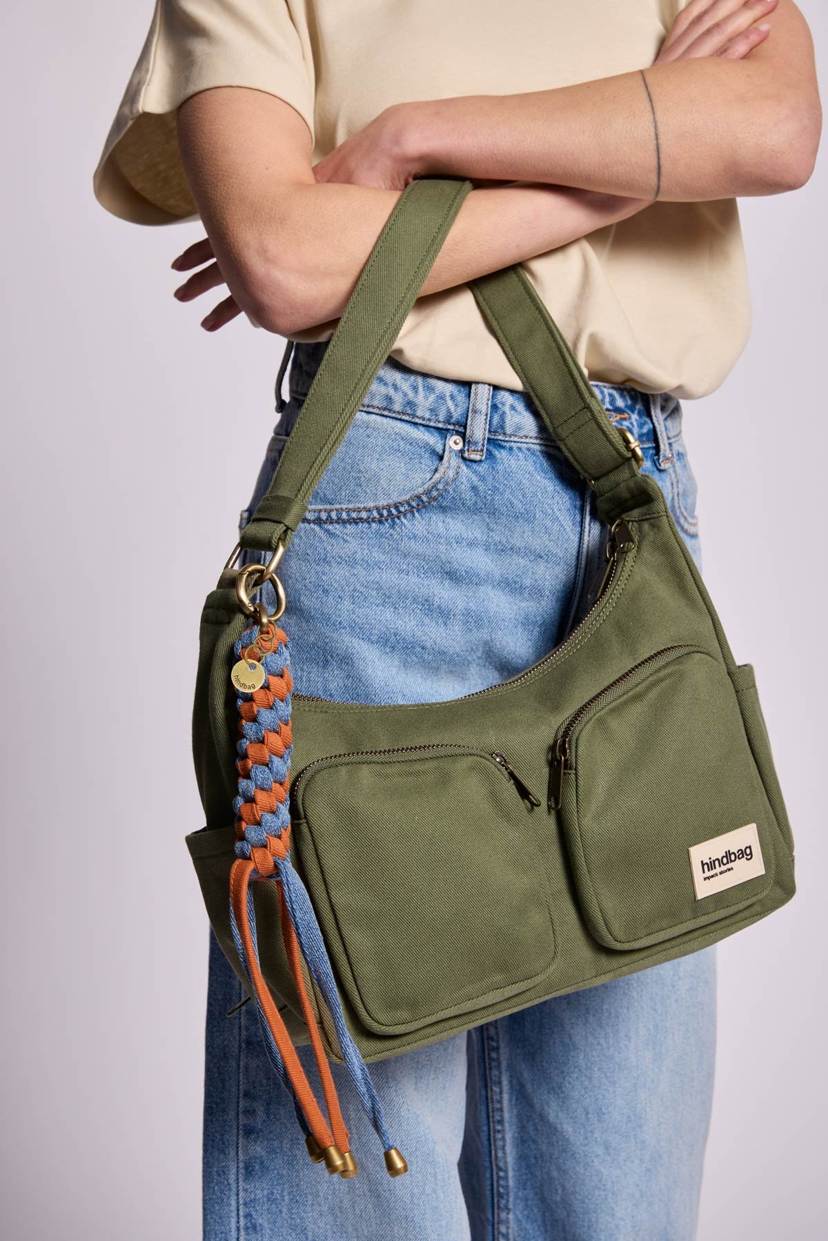 Porte-clés sammy HINDBAG Bleu