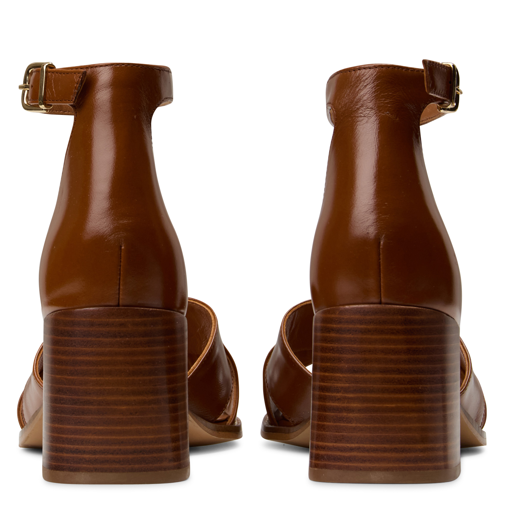 Sandales hautes en cuir cuir MELLOW YELLOW Marron