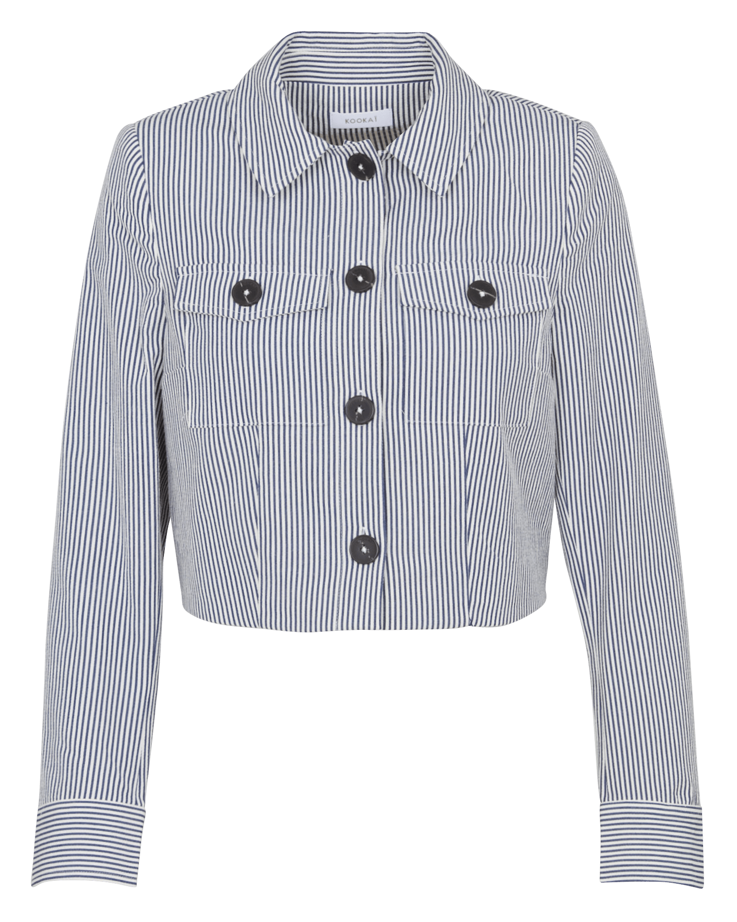 Short straight striped jacket KOOKAI Blue