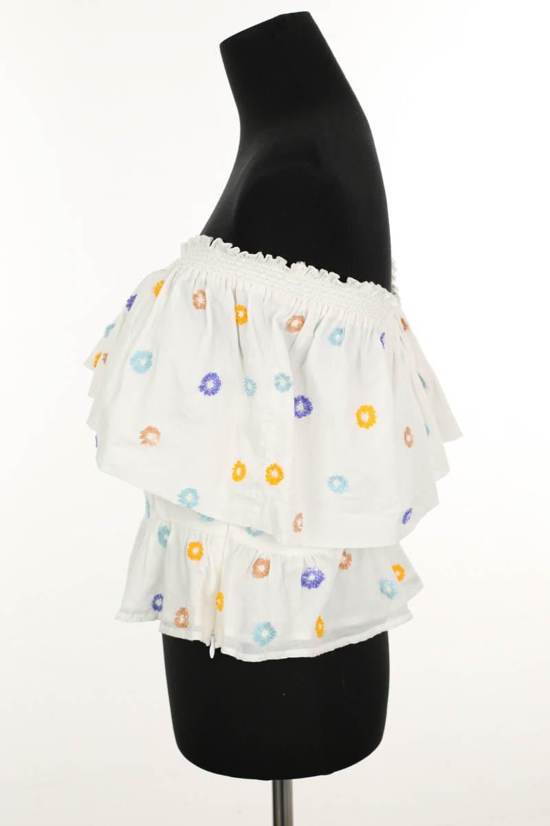 Azawood sleeveless top ANTIK BATIK - Seconde Main White