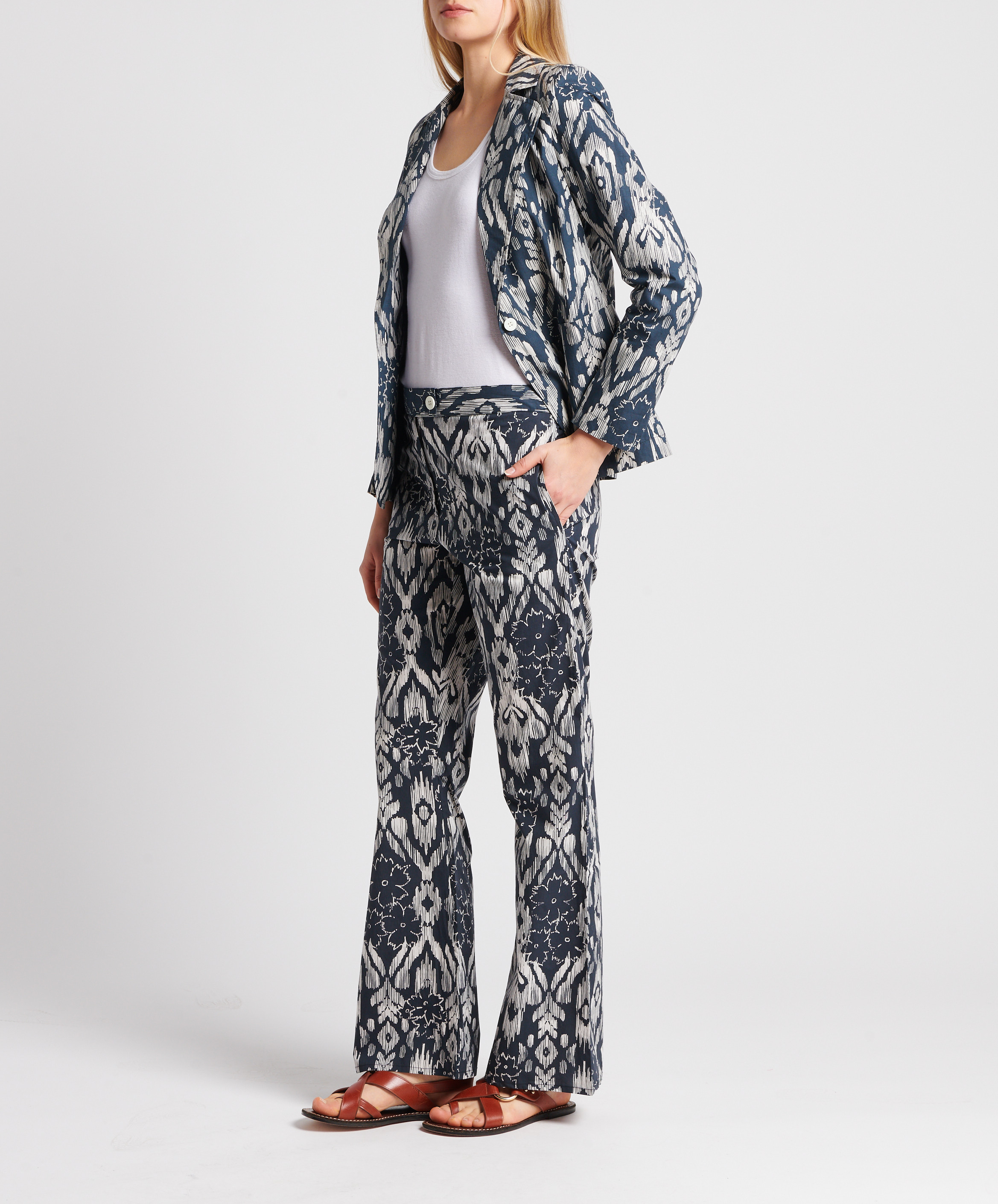 Blazer aus Baumwolle V DE VINSTER Schwarz