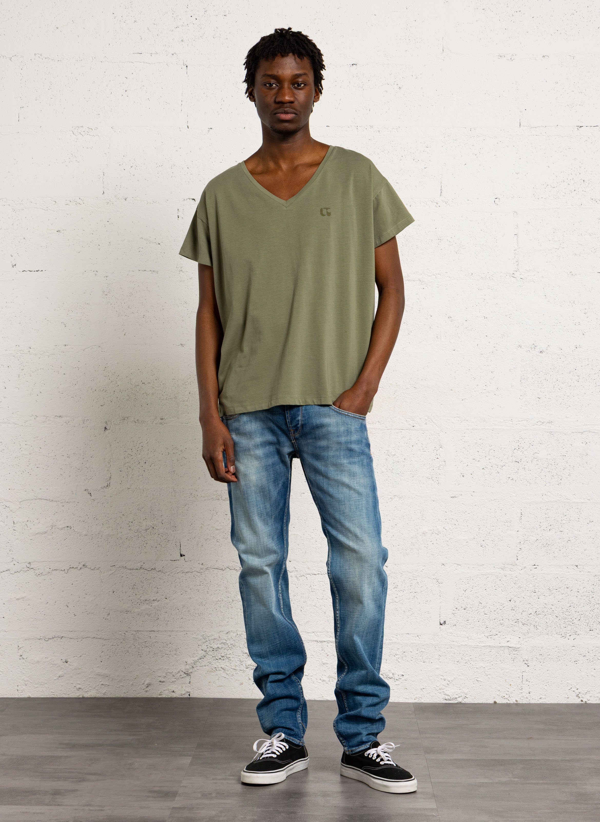 High-rise slim-fit jeans LE TEMPS DES CERISES Blue