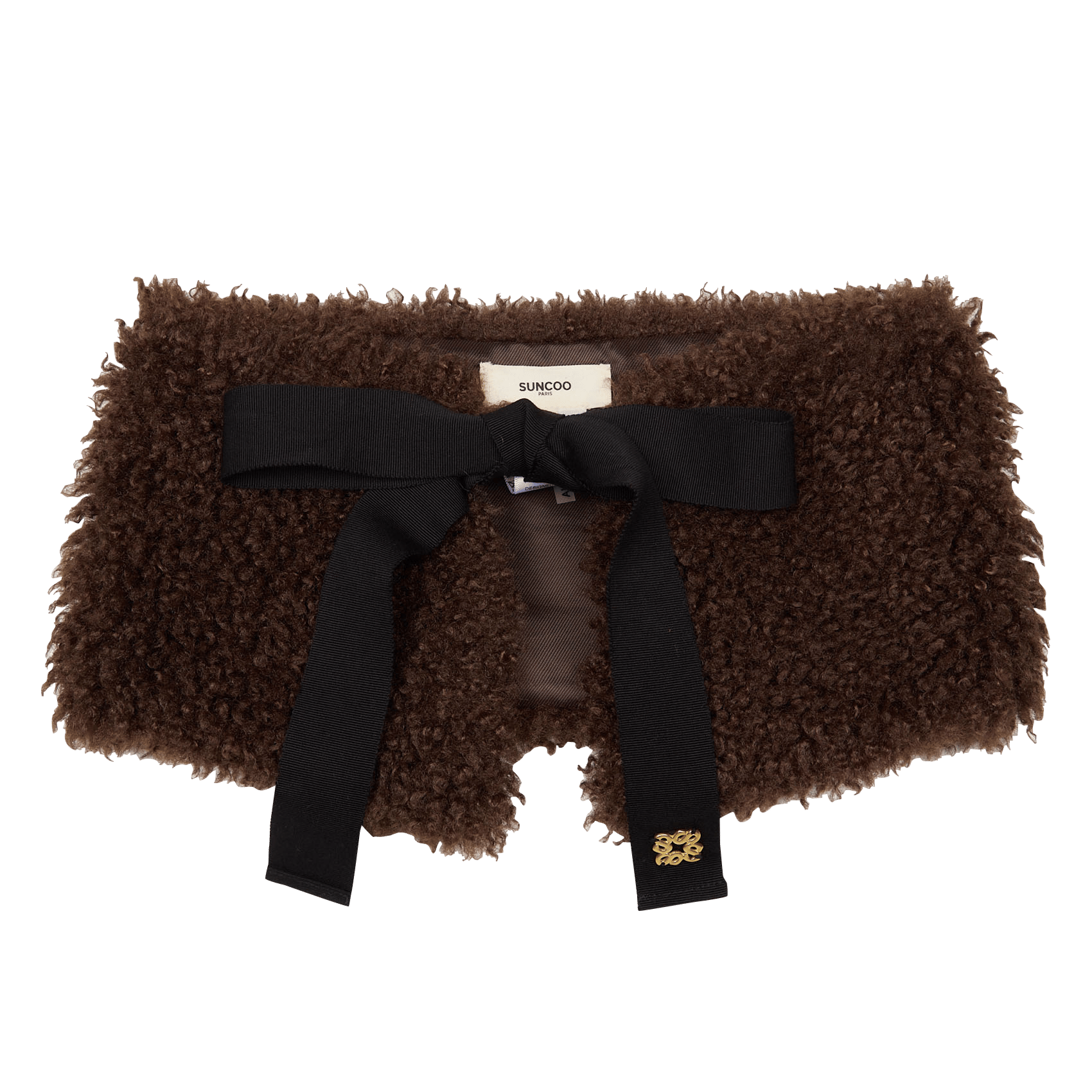 Sherpa scarf SUNCOO Brown