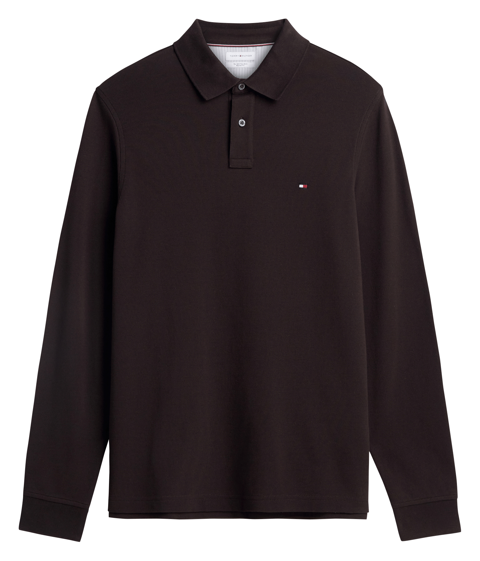 Polo regular-fit en coton bio mélangé  TOMMY HILFIGER Marron