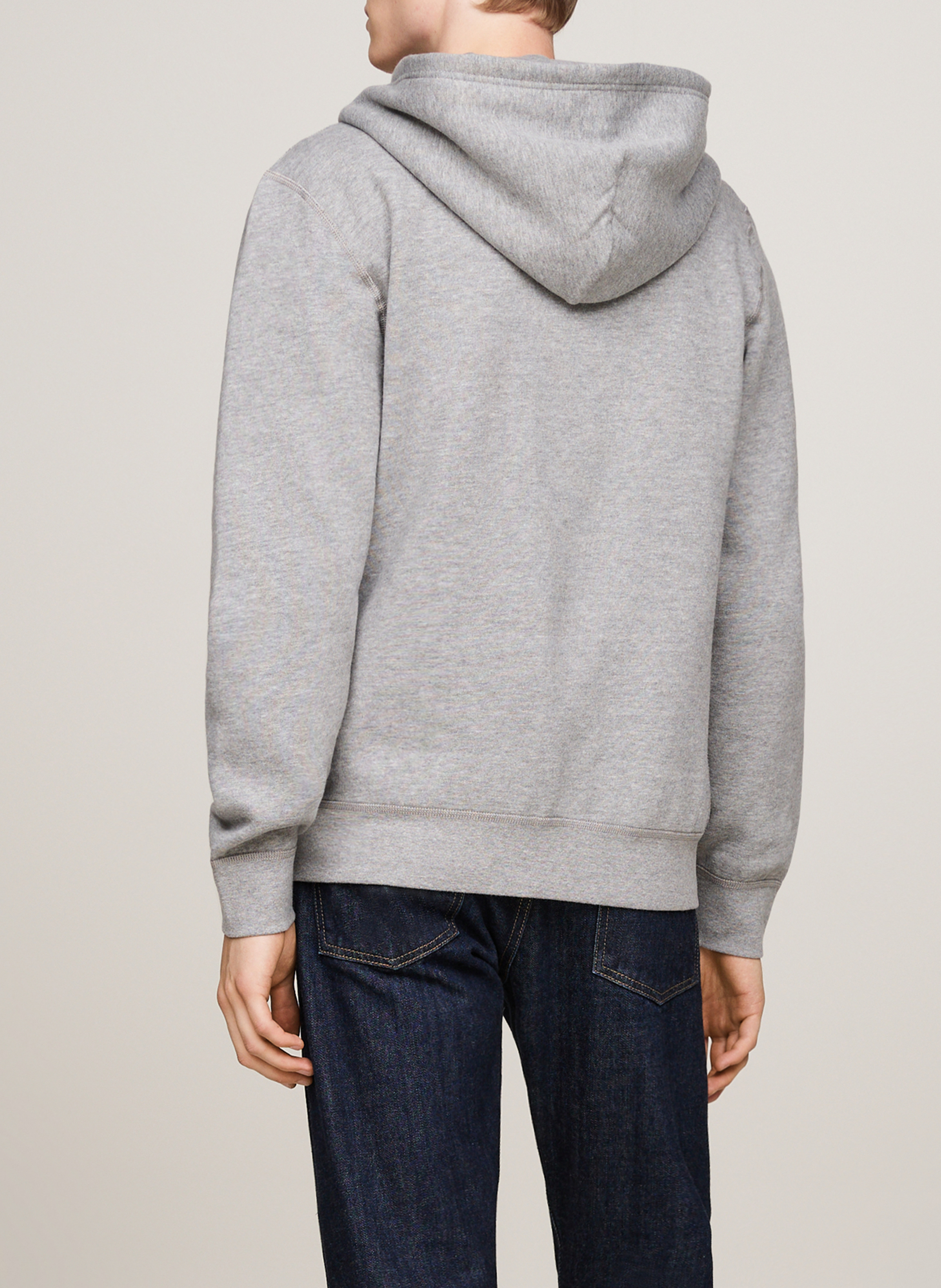 Rundhals-Sweatshirt aus Baumwoll-Mix TOMMY HILFIGER Grau
