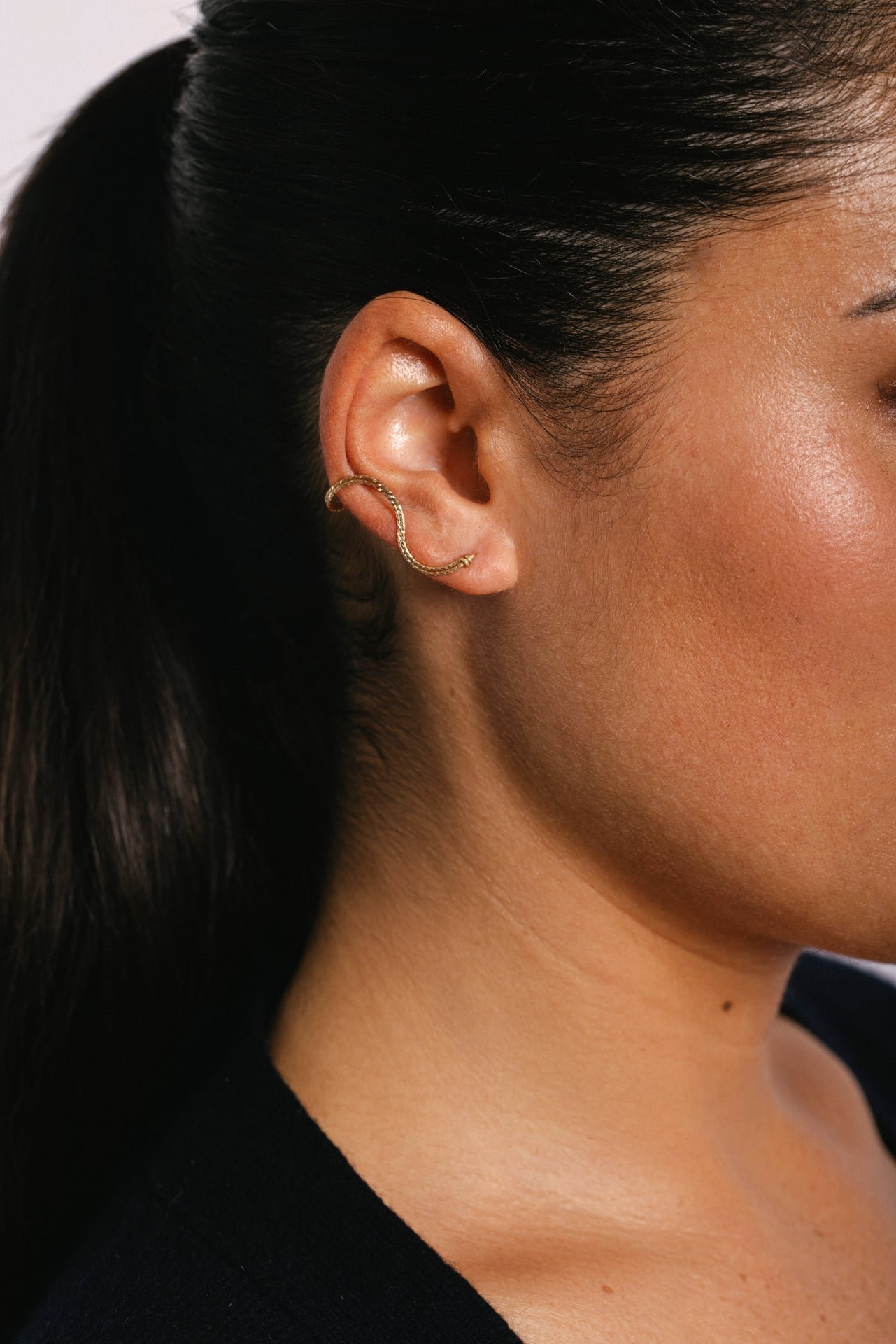 Wave Sparkle Ear Cuff YAY Golden