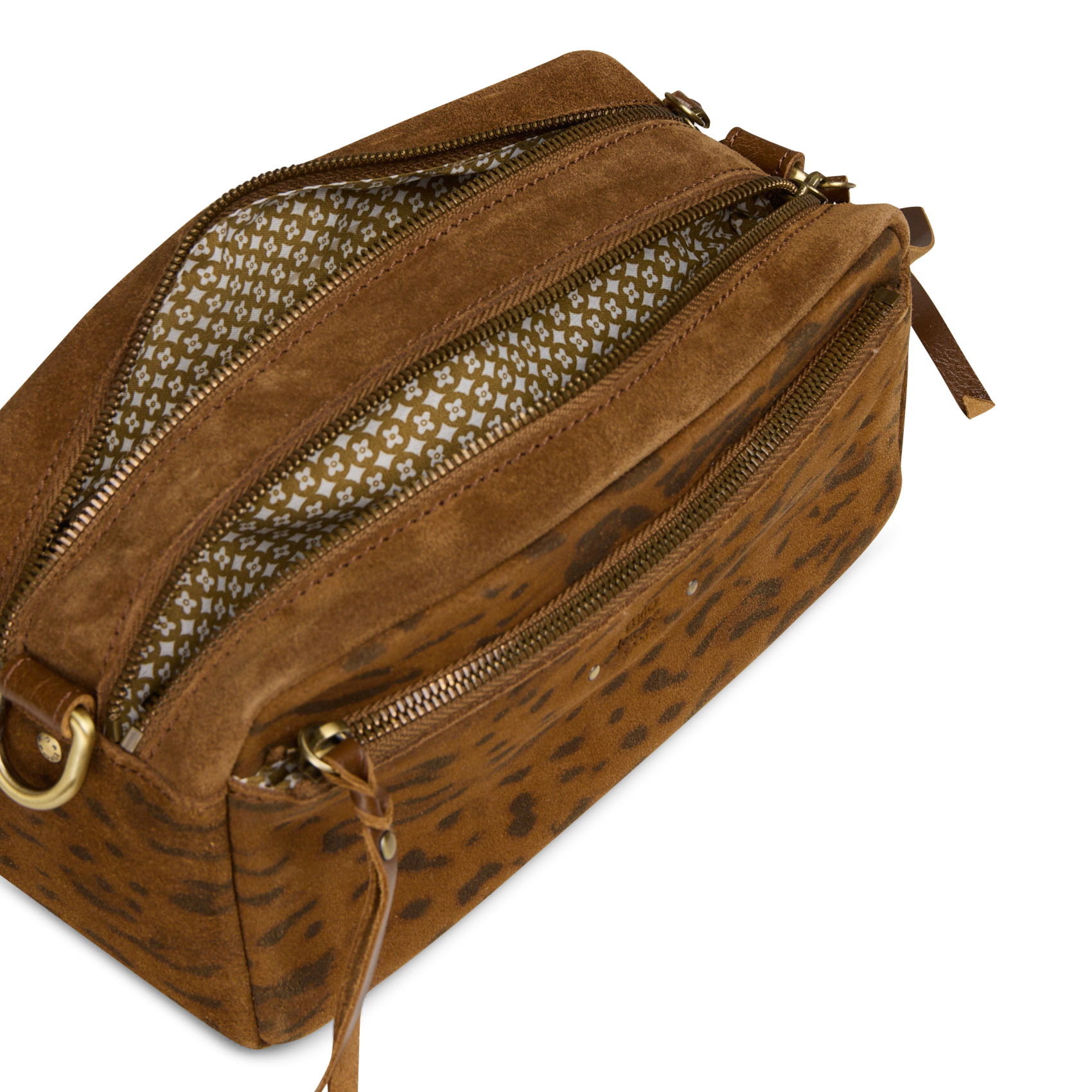 Umhängetasche aus Leder MILA LOUISE Beige