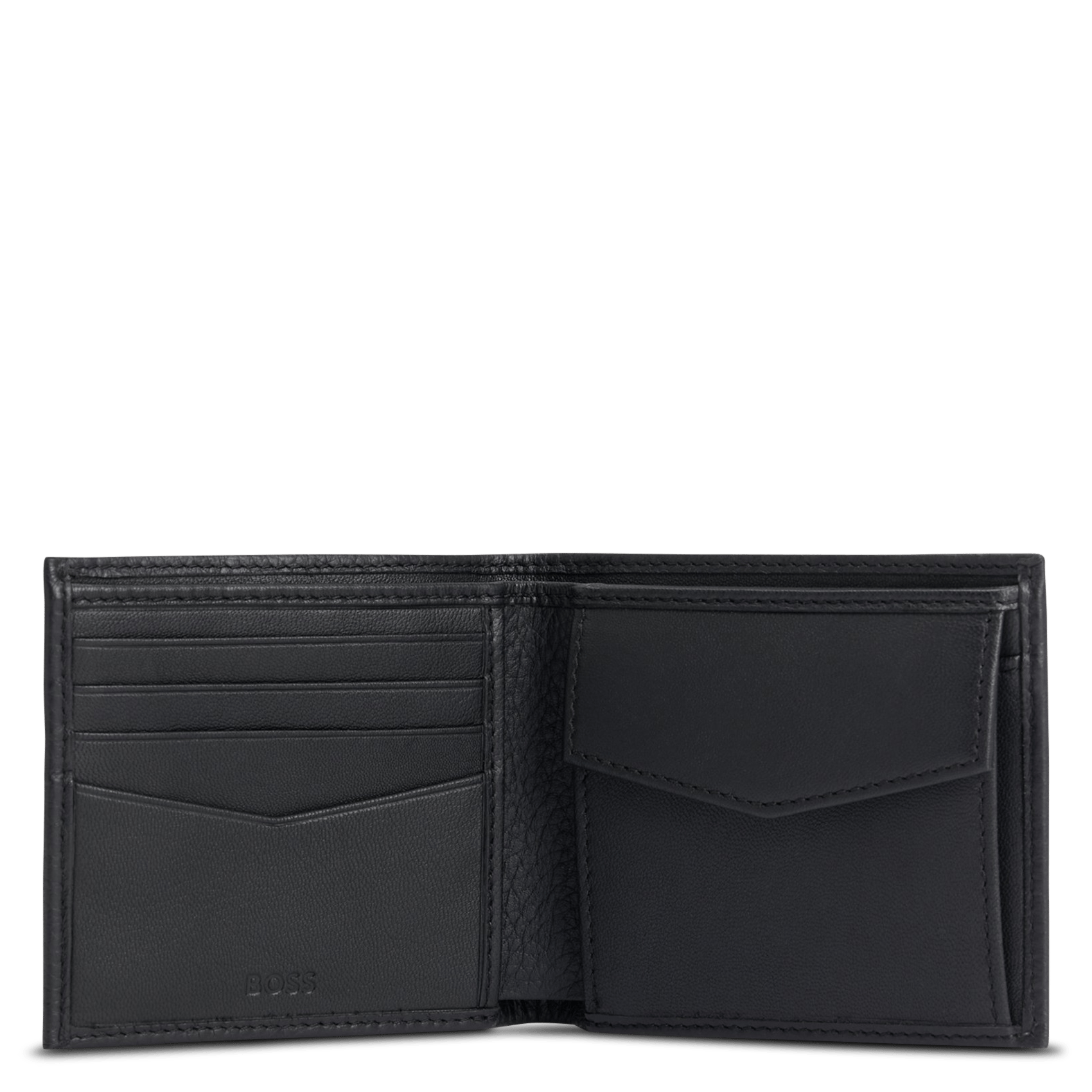 Leather wallet BOSS Black