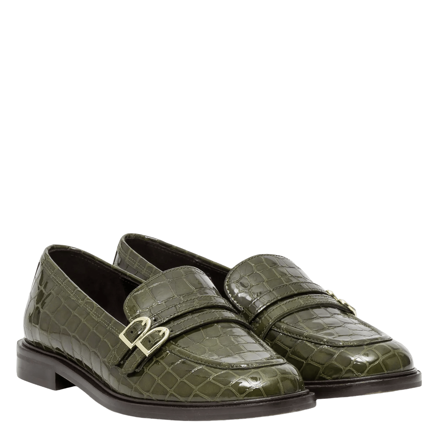Mocassins en cuir BOCAGE Vert