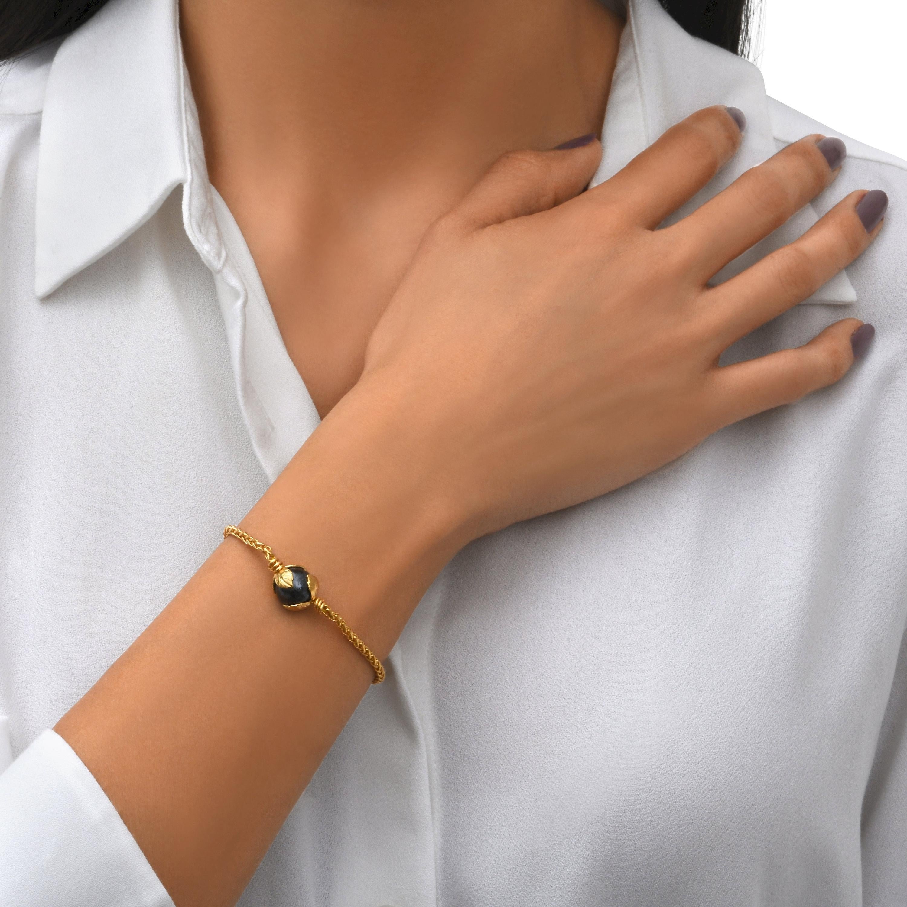 Fine bracelet   gold-plated SATELLITE PARIS Black