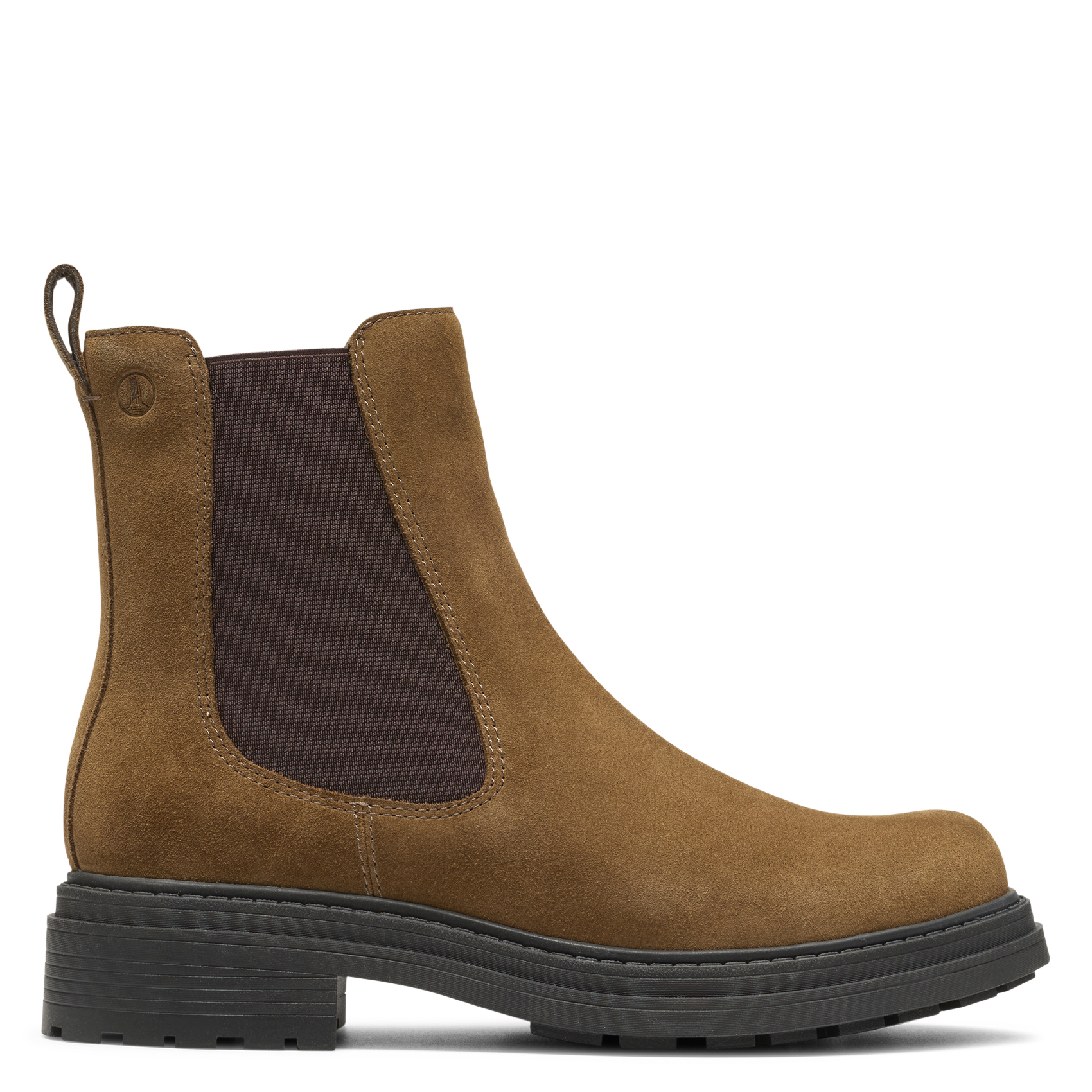Lederstiefeletten mit runder Schuhspitze CLARKS Braun