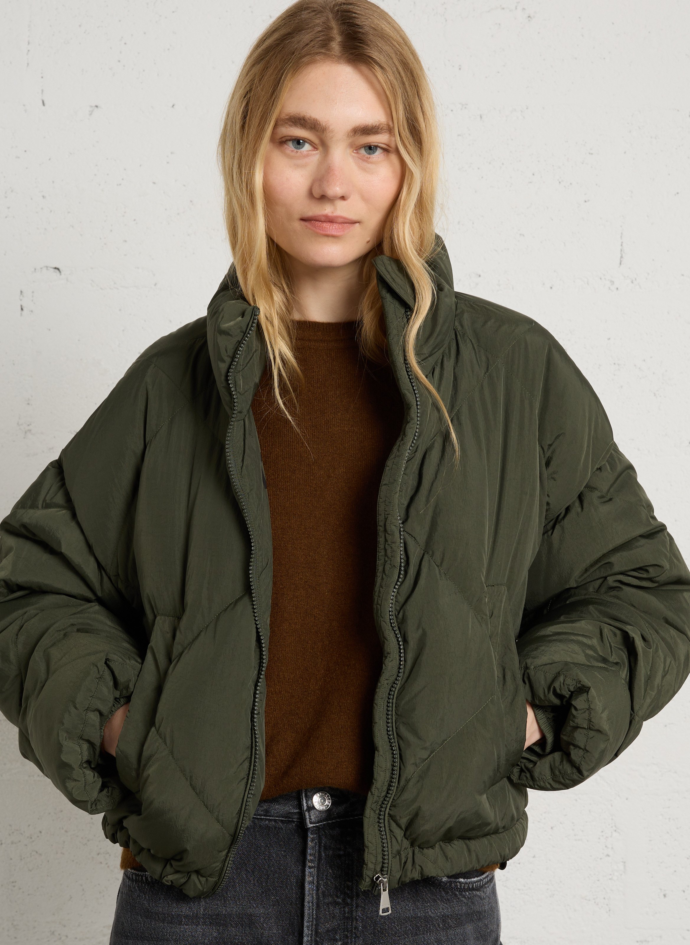 Kurze Steppjacke MAX MARA WEEK END Khaki
