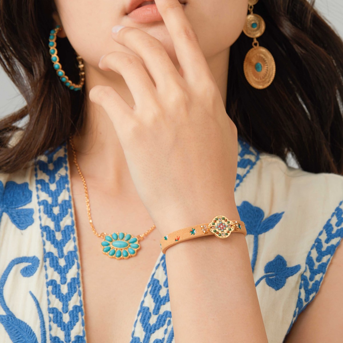 Bracelet with magnetic clasp HIPANEMA Brown