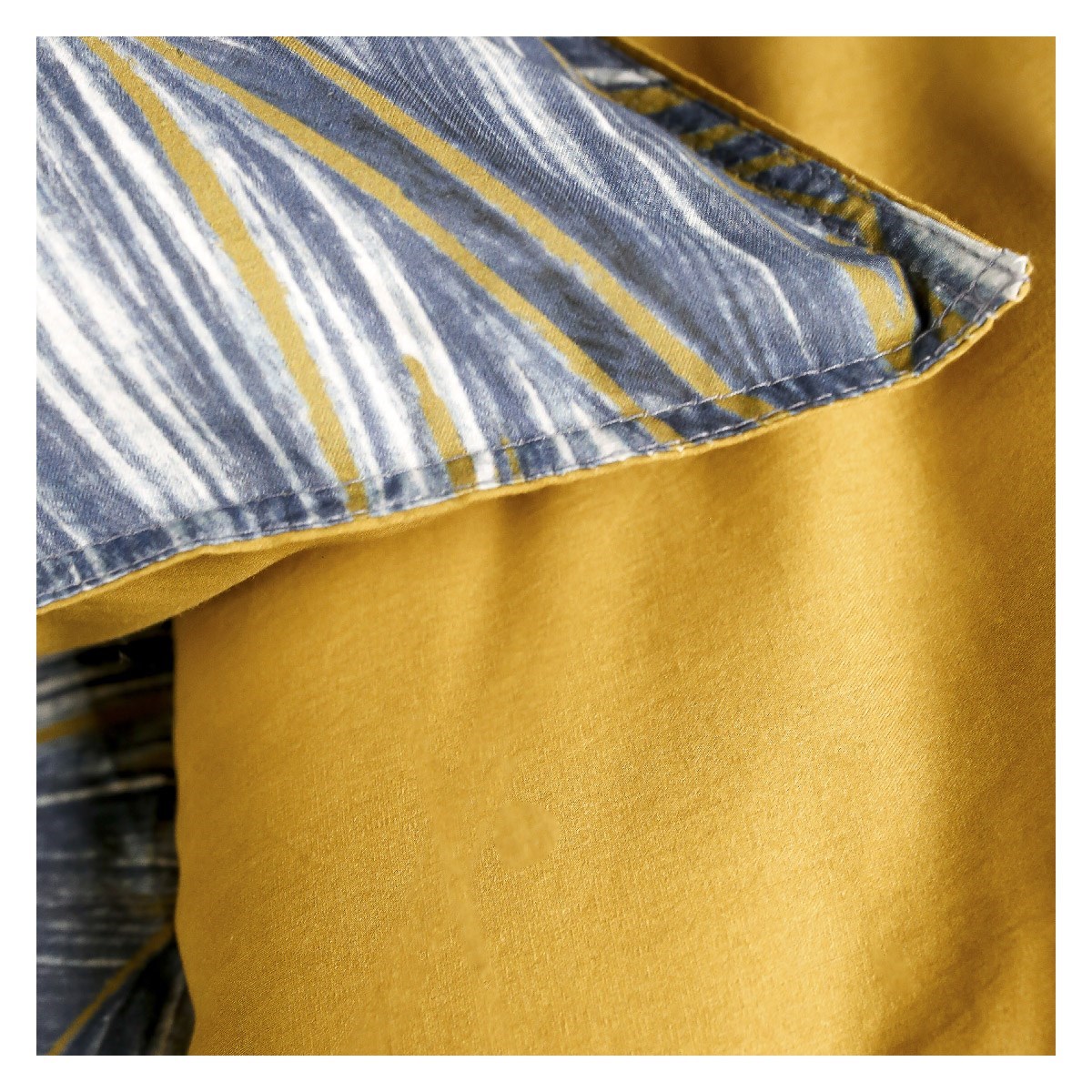 Floral printed cotton bedding set TODAY LINGE DE MAISON Blue