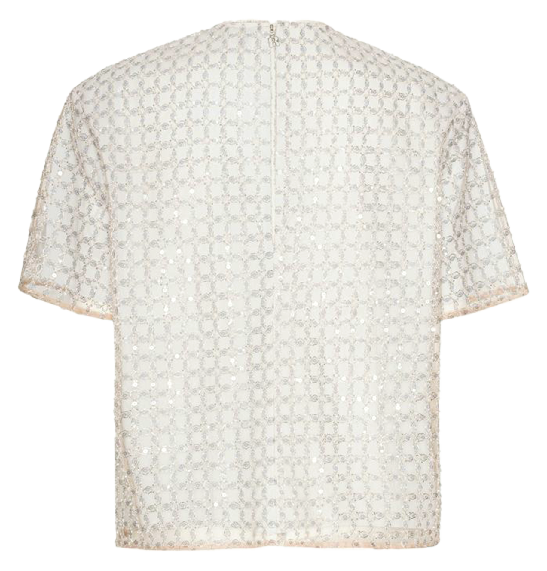 Besticktes Oversize-Top Schwarz