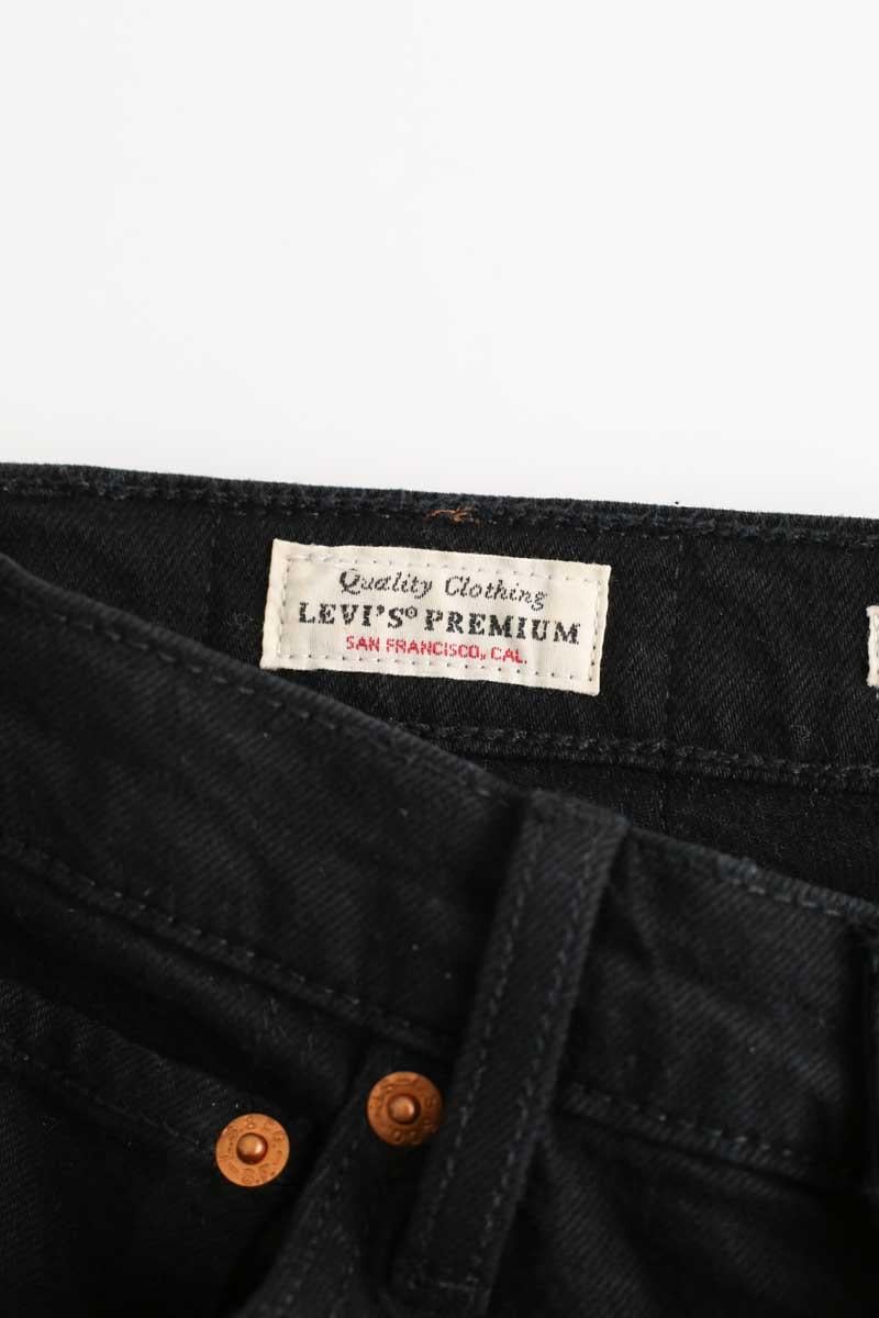 Cotton straight jeans LEVI'S - Seconde main Black