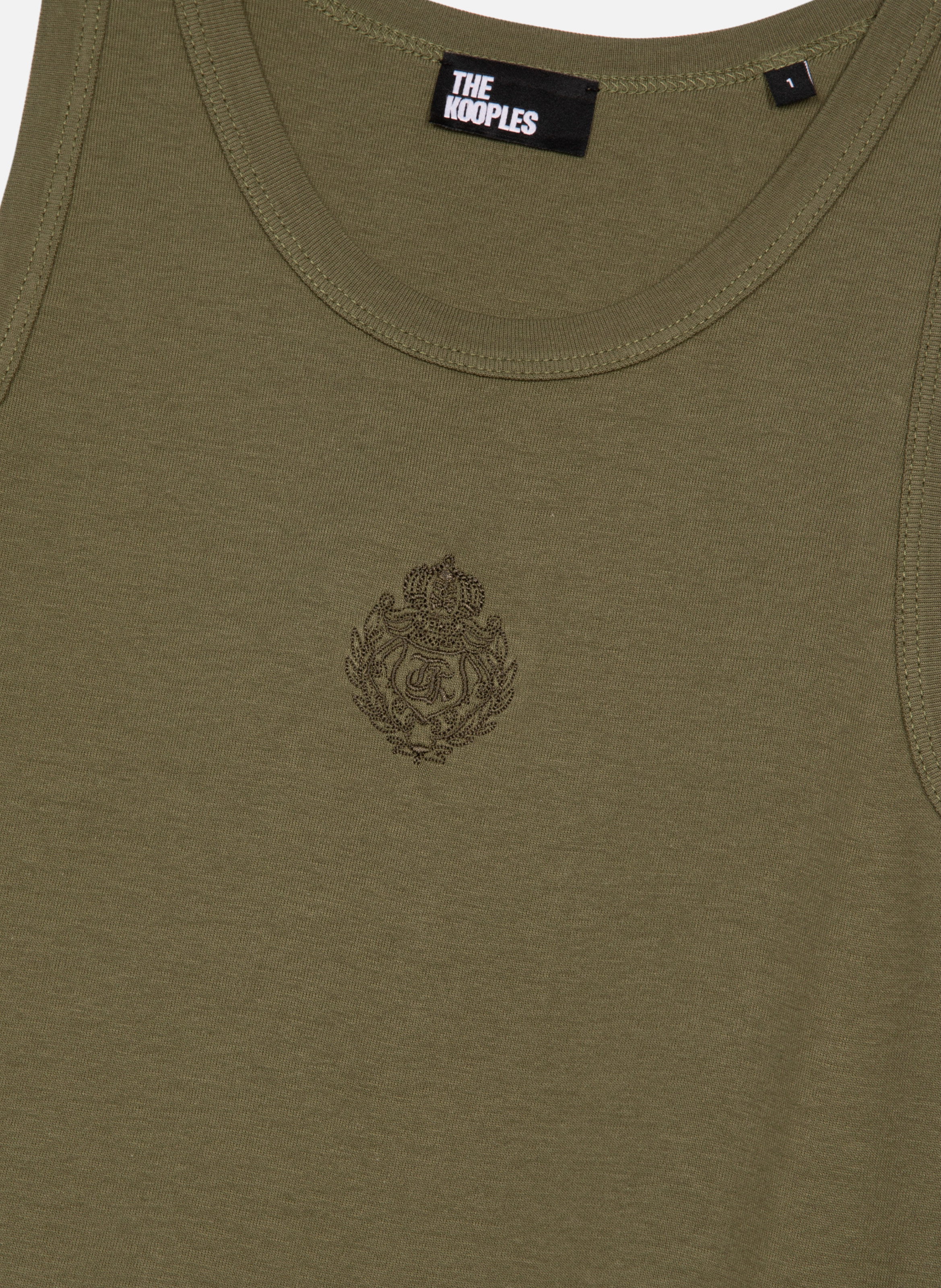 Tank top with crest THE KOOPLES Green