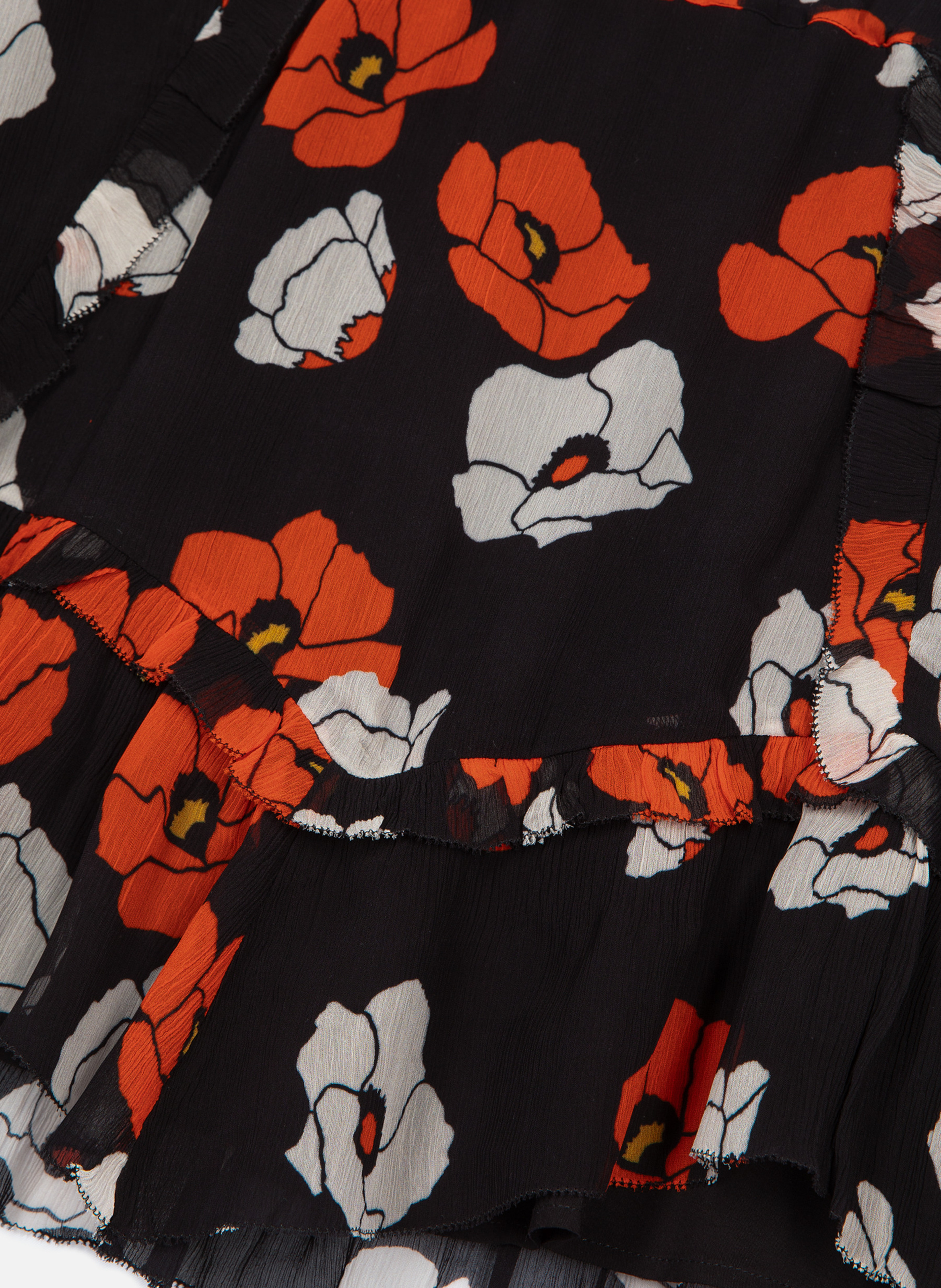 Short floral print skirt THE KOOPLES Black