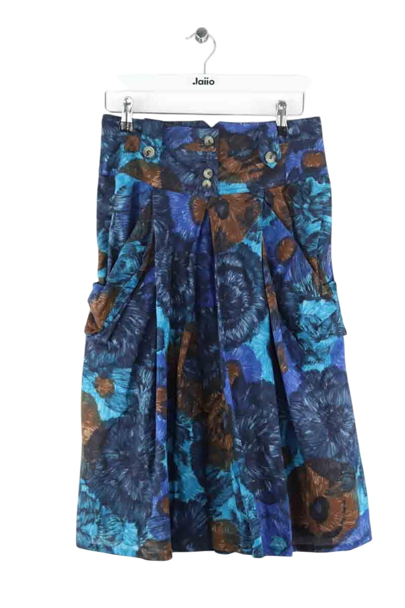 Cotton skirt KENZO - SECONDE MAIN Blue