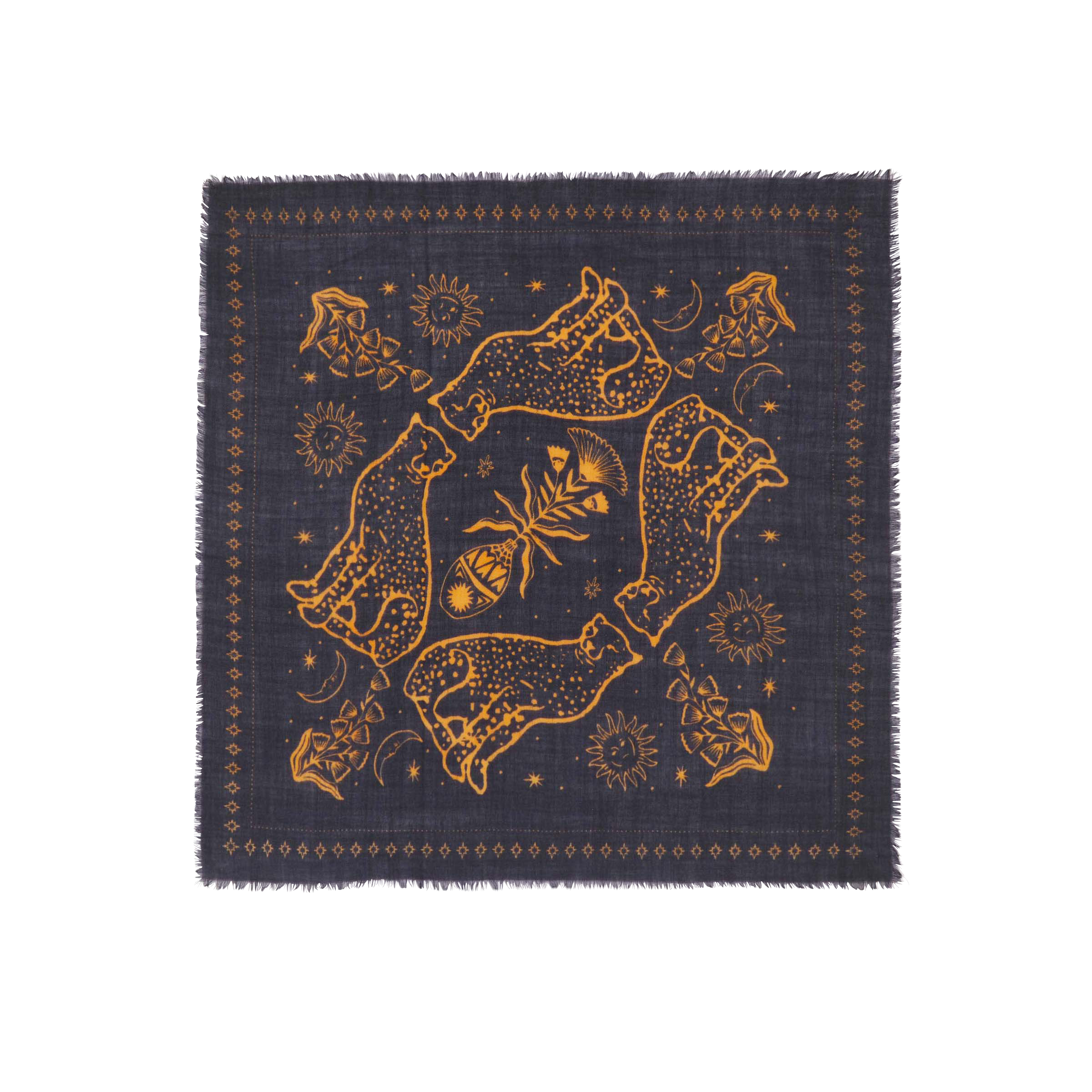 Small wool sasha scarf BILLYBELT Blue