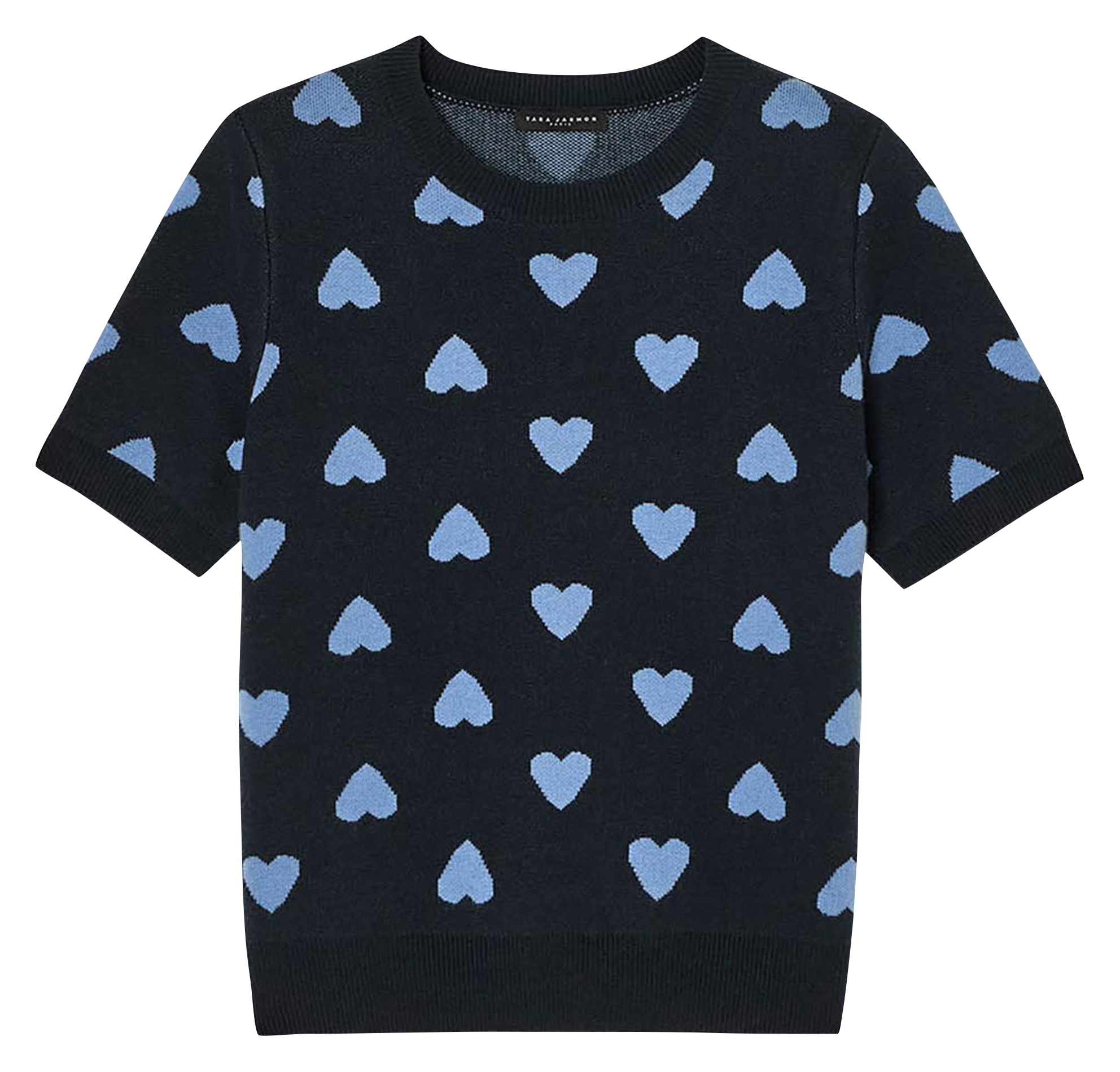 Pull à motif col rond TARA JARMON Bleu