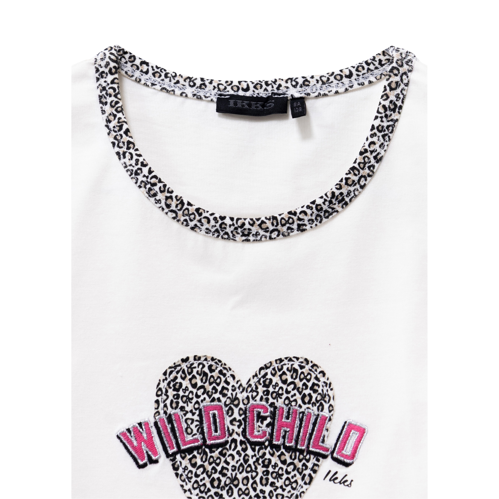 Tee-shirt droit col rond en coton IKKS JUNIOR Blanc