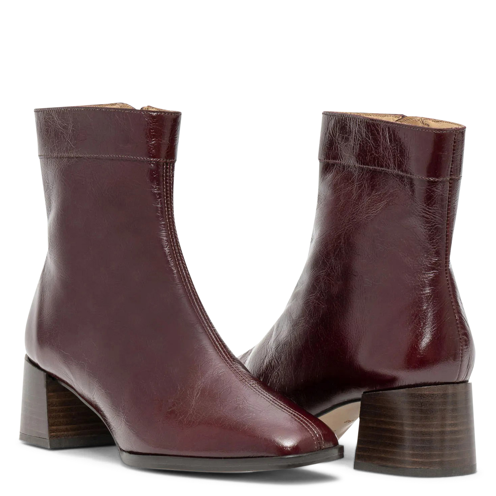 Graham patent leather ankle boots BOCAGE Brown