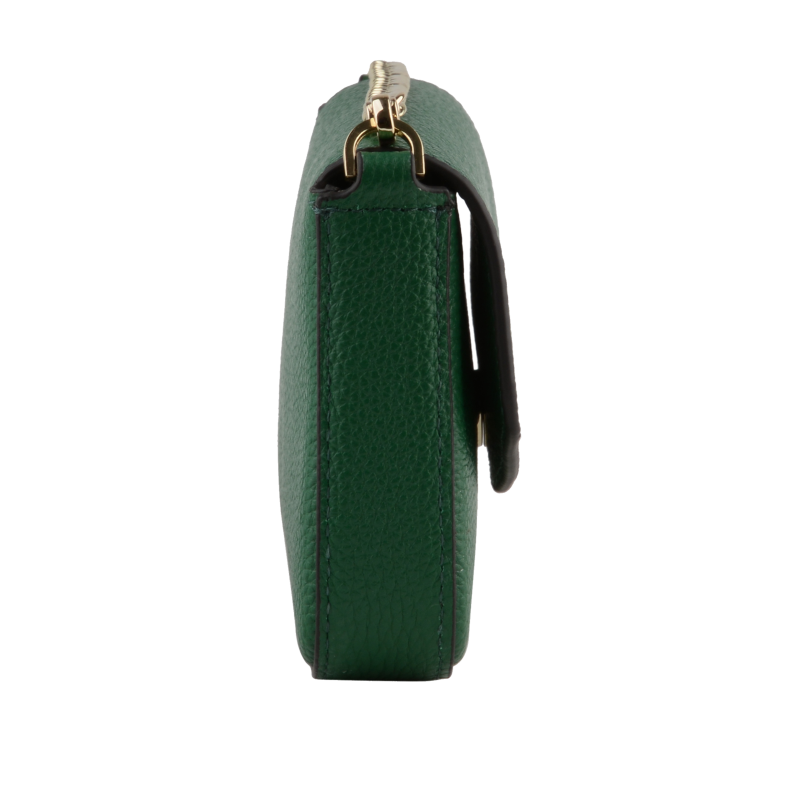 Clutch bag - calfskin POURCHET Green