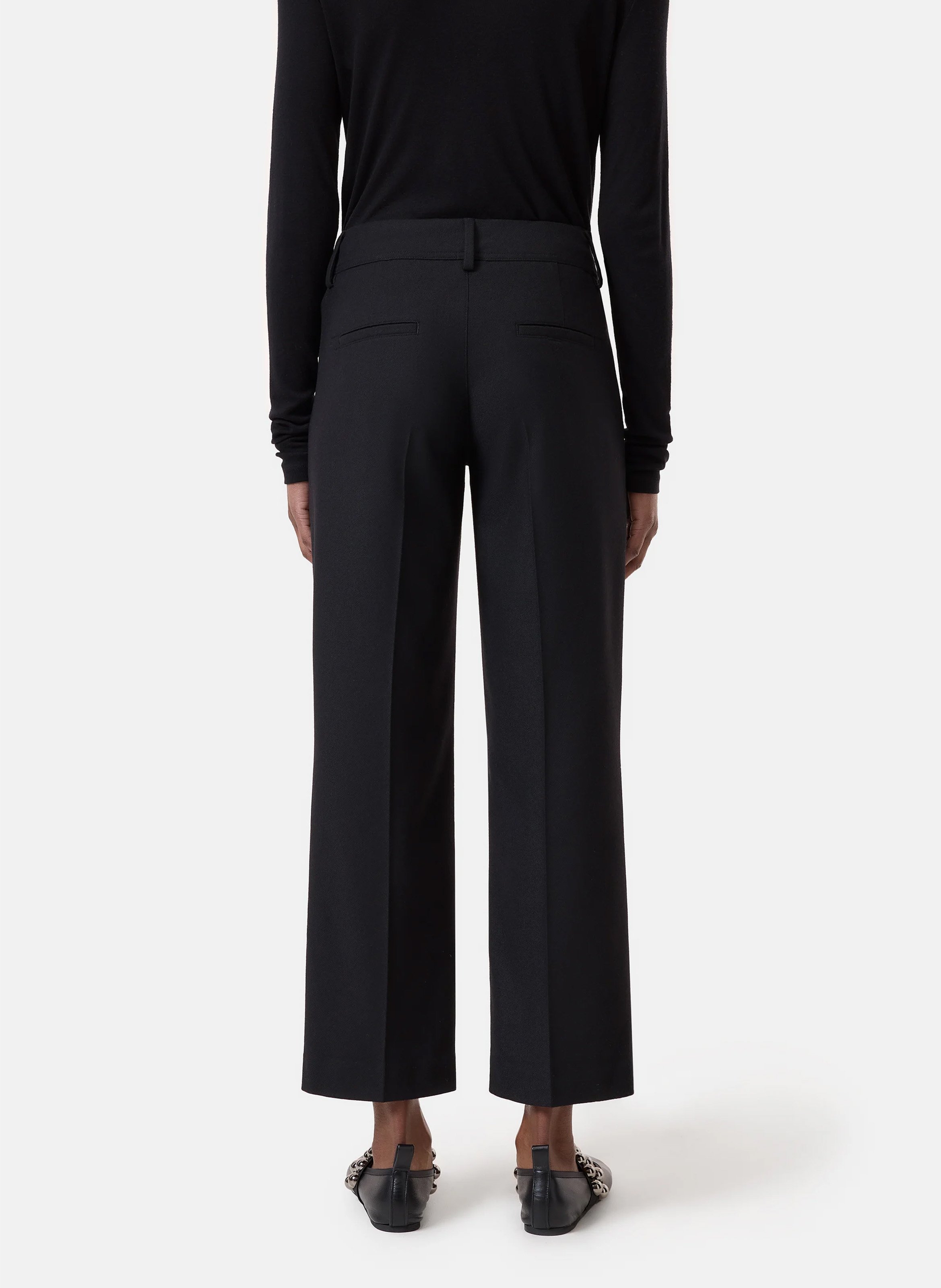 Cropped straight pants CLOSED Black