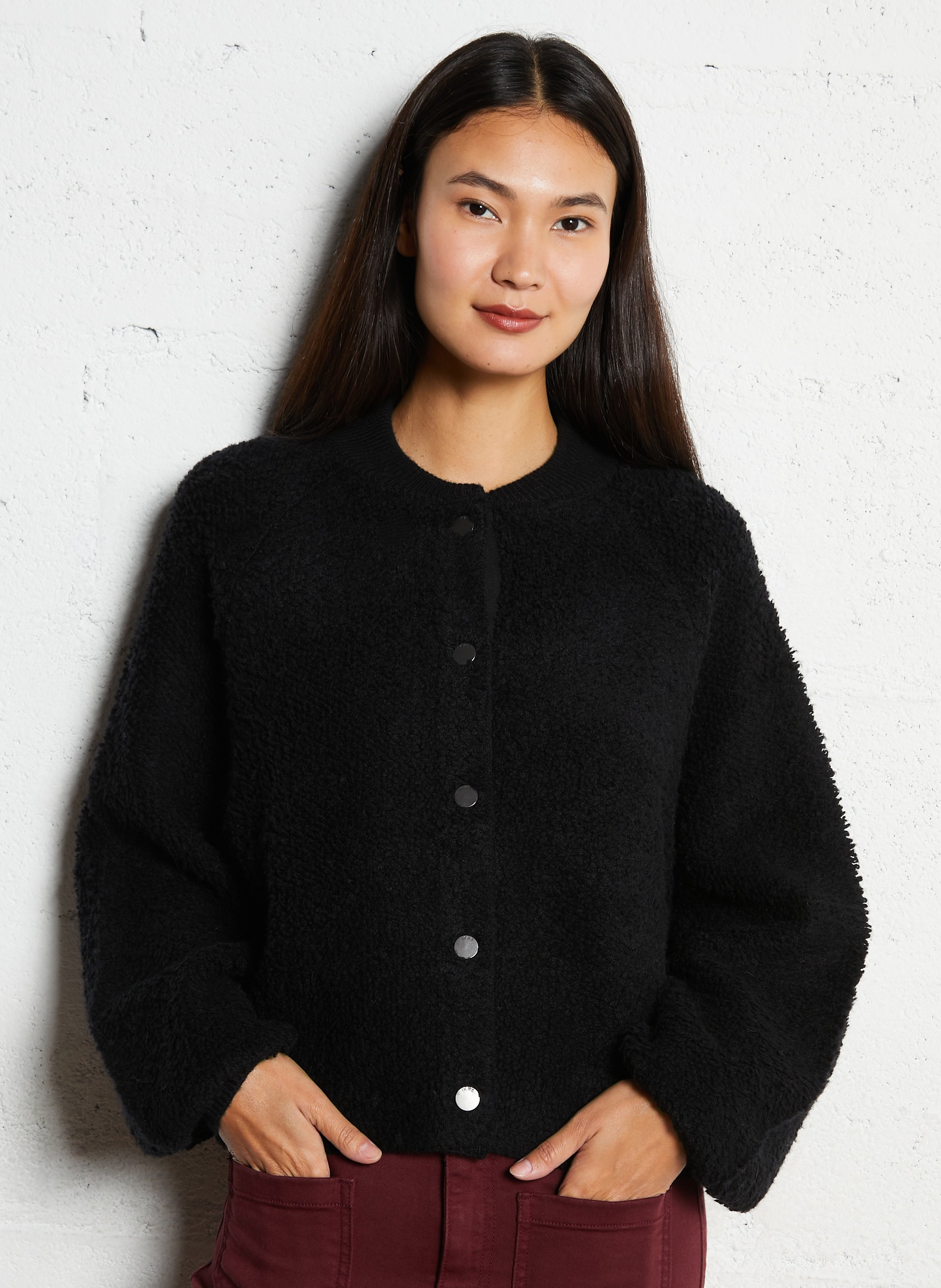 Veste oversize col rond IKKS Noir