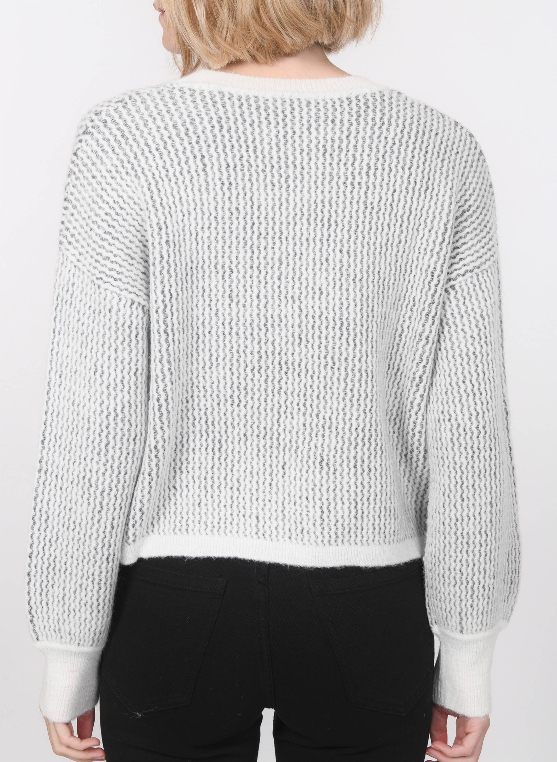 Pull col rond  Blanc